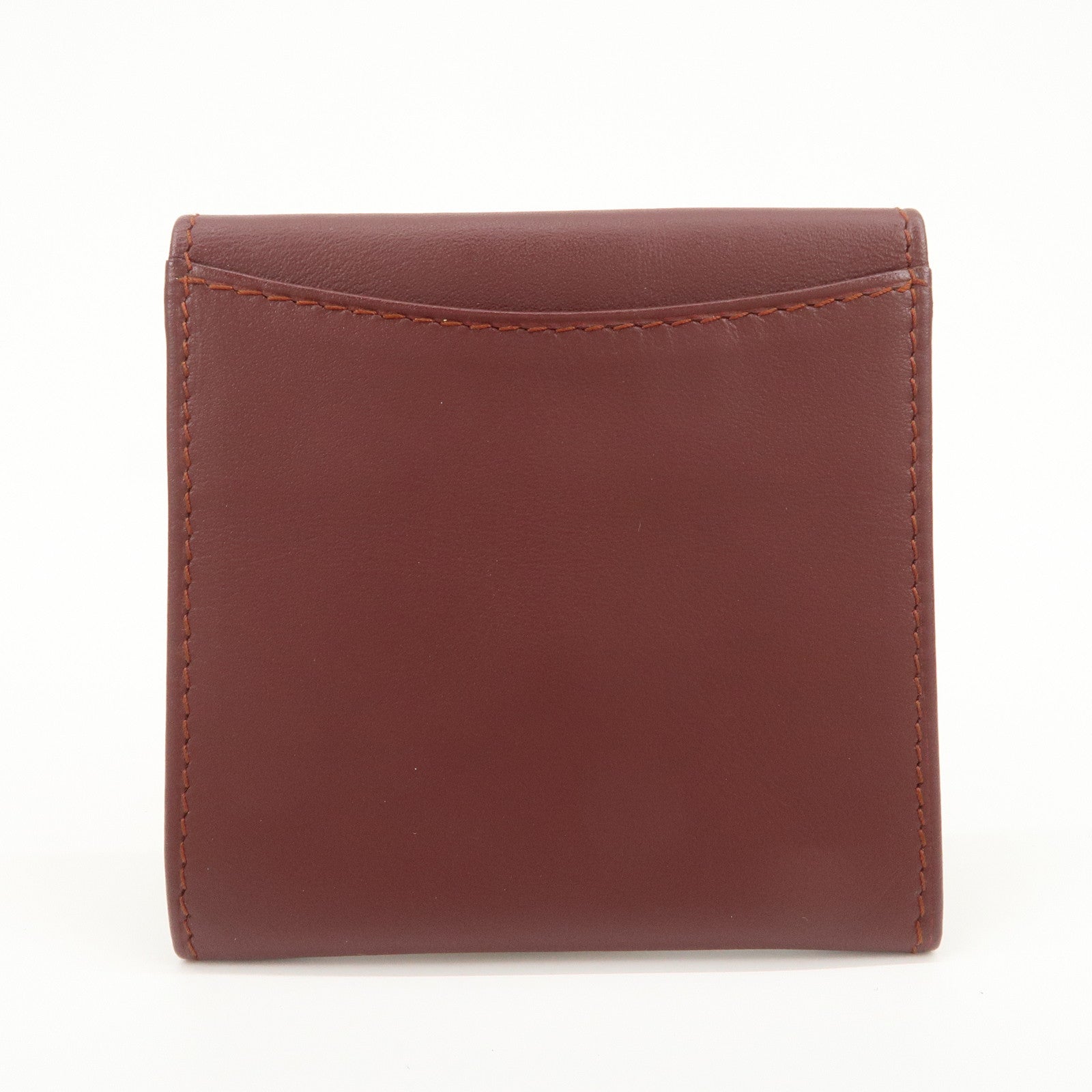 Cartier Must Line Leather Coin Case Bordeaux