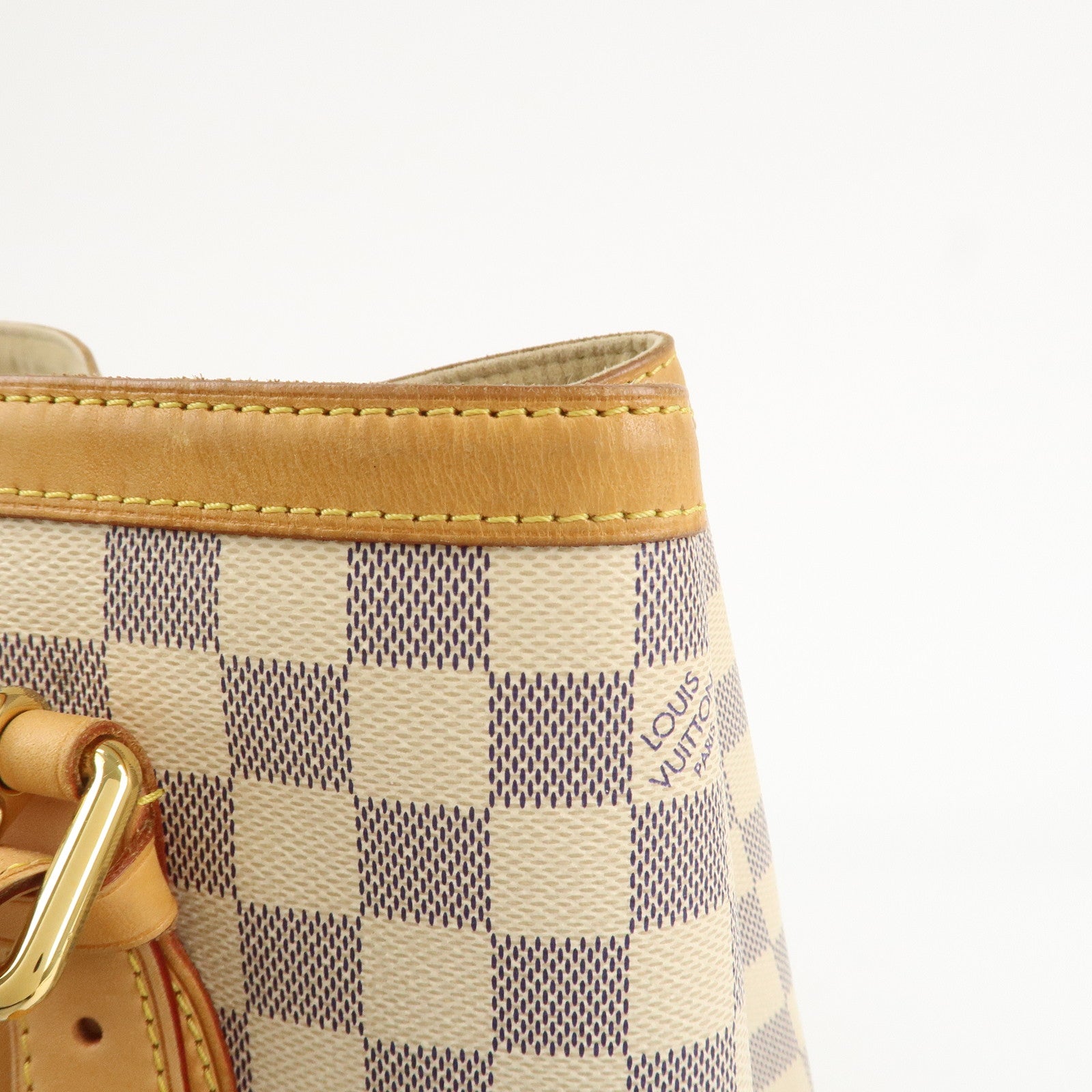 Louis Vuitton Damier Azur Hampstead MM Canvas Hand Bag N51206
