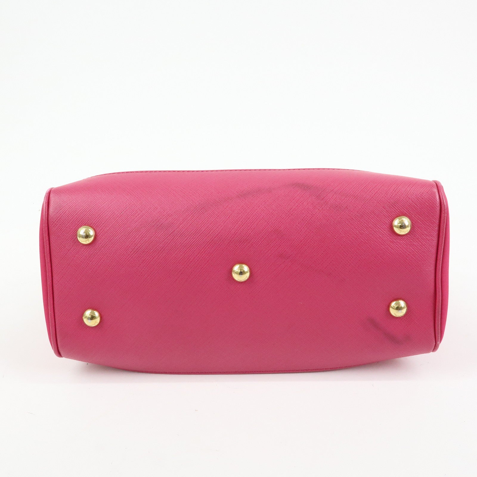 Ferragamo Gancini Nylon Leather 2Way Bag Hand Bag Pink