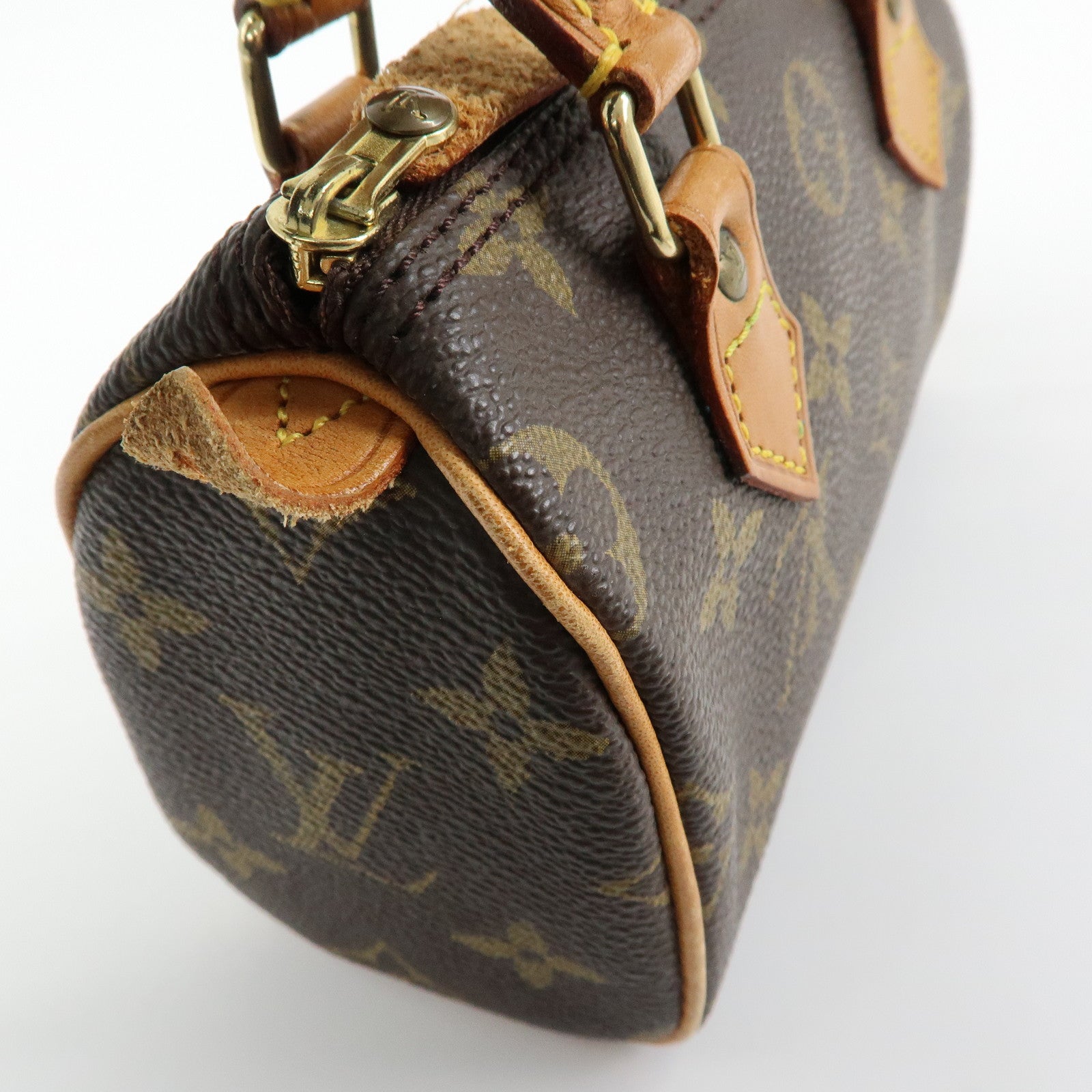Louis Vuitton Monogram Mini Speedy Hand Shoulder Bag Brown M41534