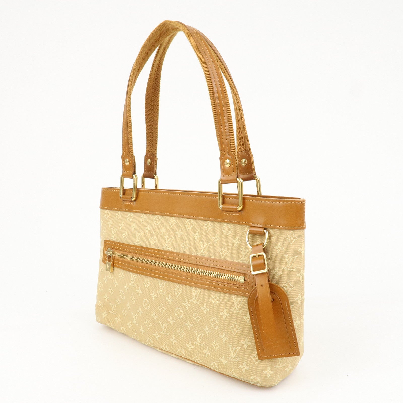 Louis Vuitton Monogram Mini Lucille PM Hand Bag Beige M92684