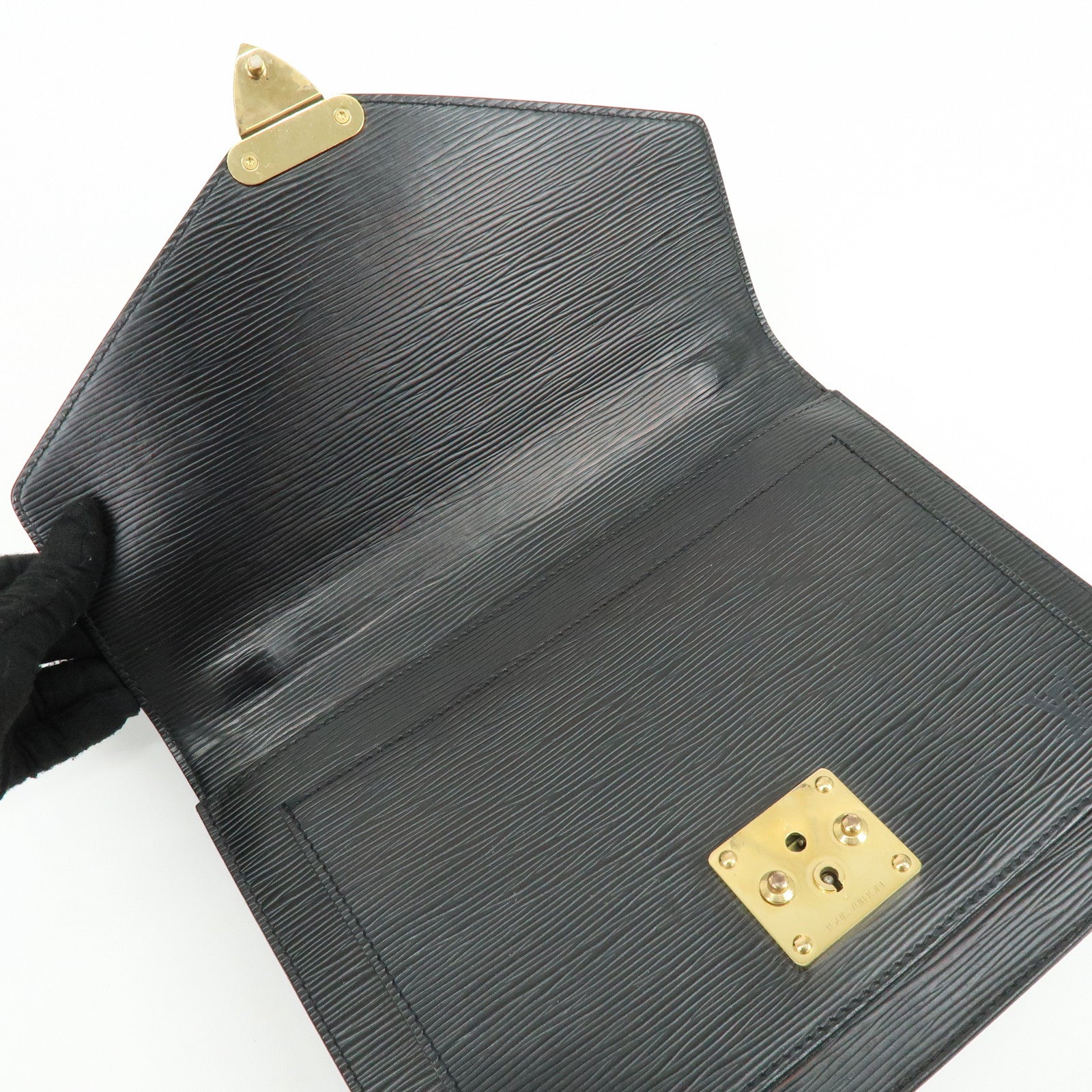 Louis Vuitton Epi Monceau 2Way Shoulder Bag Hand Bag Noir M52122