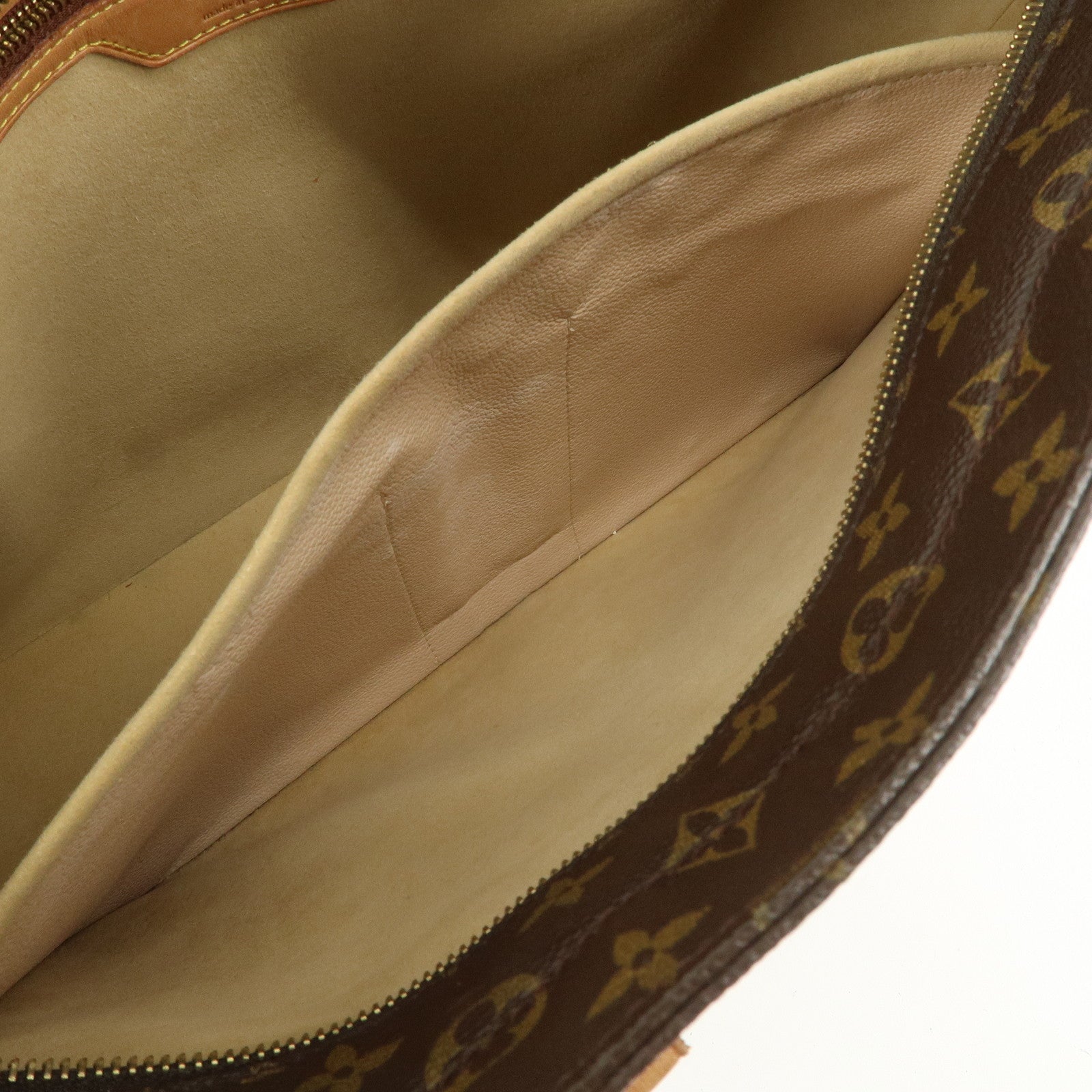 Louis Vuitton Monogram Luco Tote Bag Hand Bag Brown M51155 Used