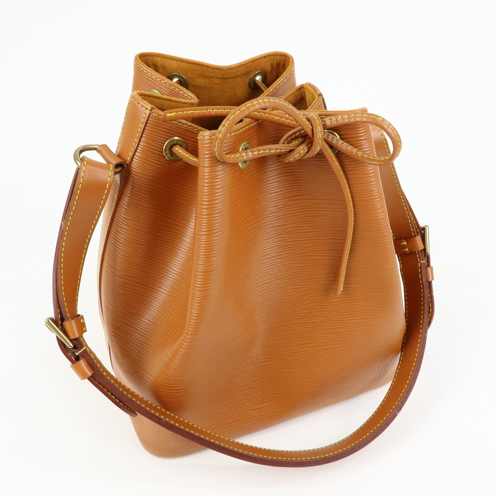 Louis Vuitton Epi Leather Petit Noe Shoulder Bag Zipang Gold M44108