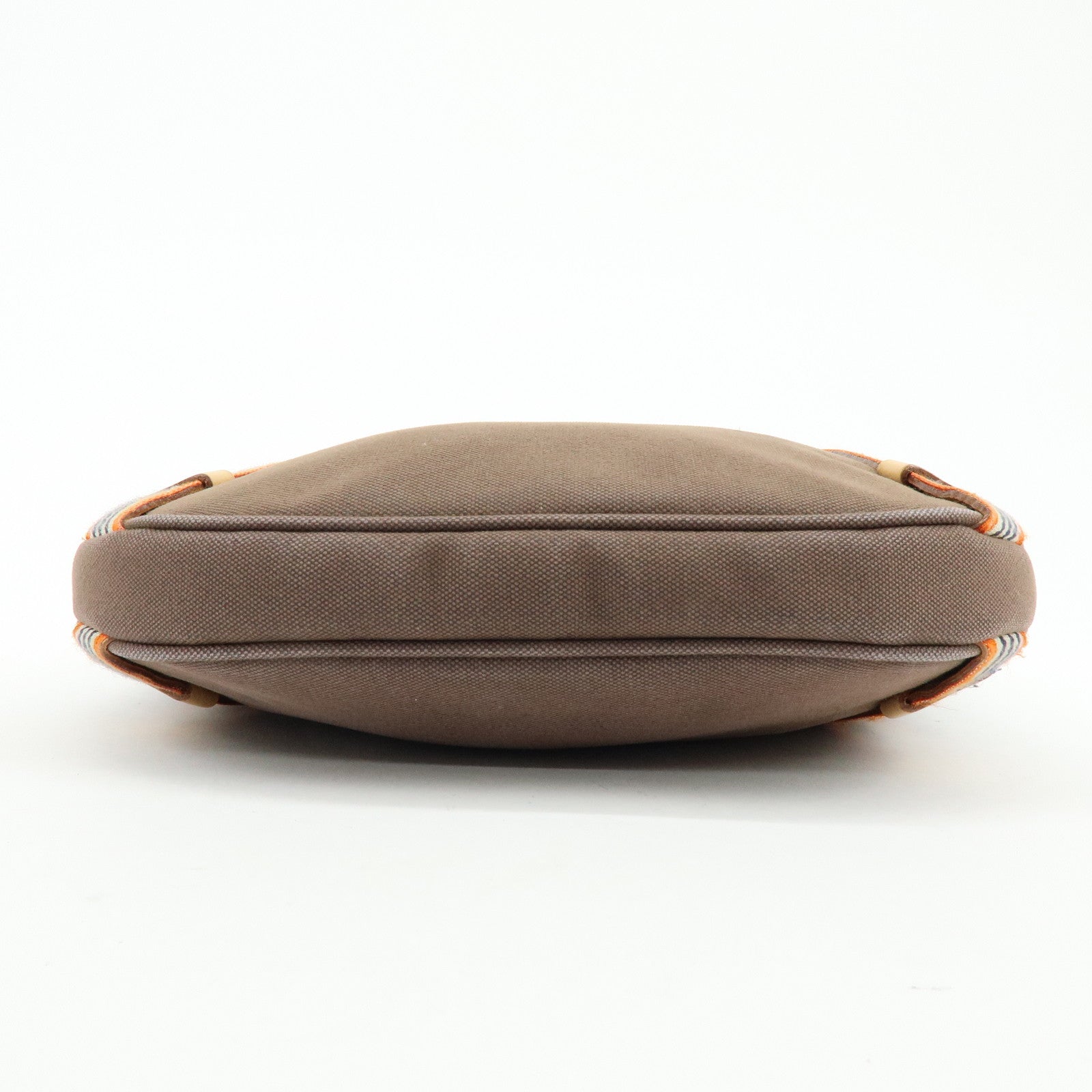 BURBERRY Blue Label Canvas Leather Shoulder Crossbody Bag Brown