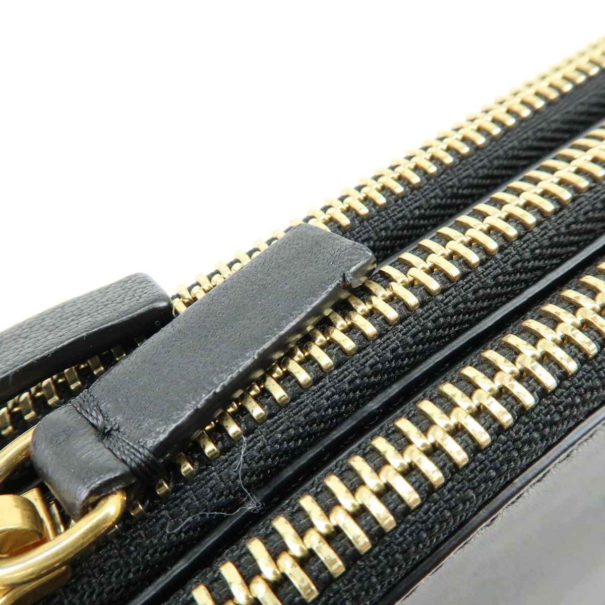 CELINE Trio Leather Shoulder Bag Crossbody Bag Black