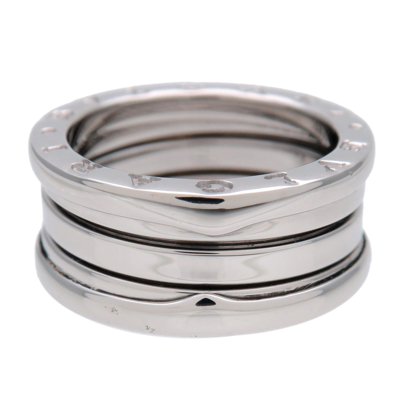 BVLGARI B-Zero1 3Band Ring K18 750WG White Gold #50 US 5 HK 11