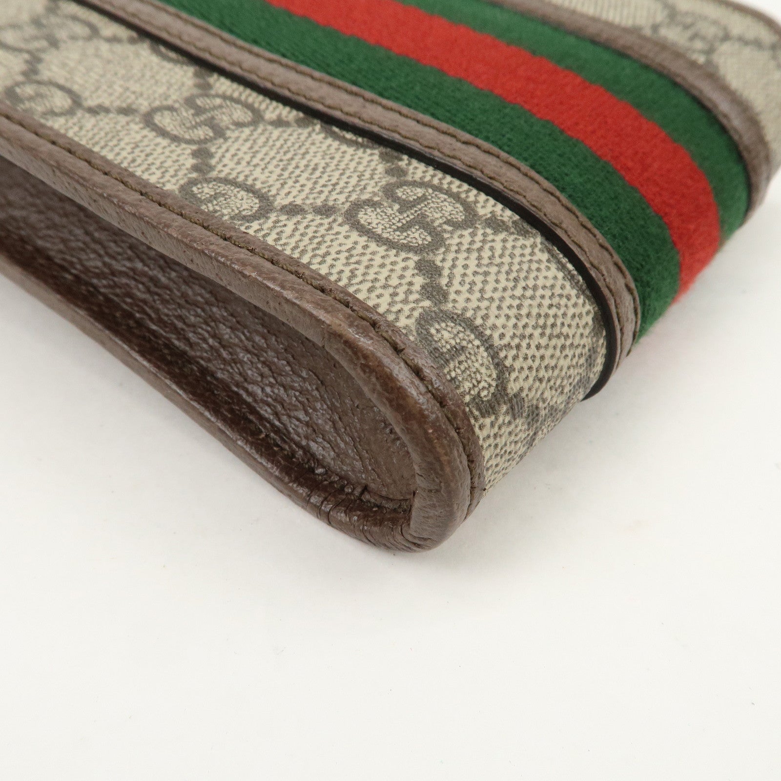 GUCCI Ophidia Sherry GG Supreme PVC Mini Shoulder Bag Beige 625757