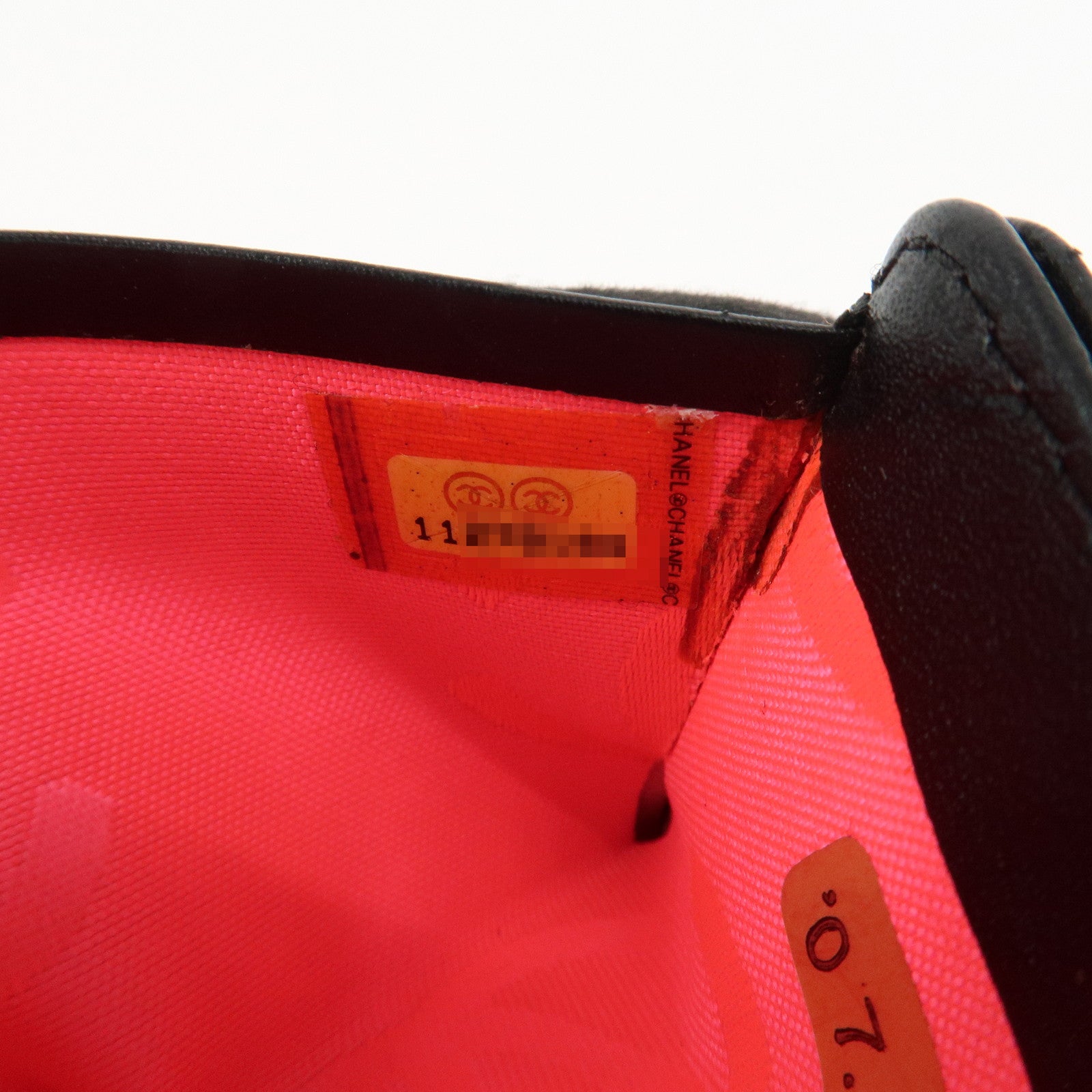 CHANEL Cambon Line Matelasse COCO Mark Card Case Black A26725