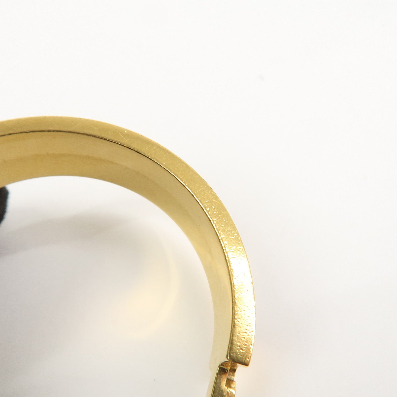 HERMES Clic Clac PM Metal Bracelet Black Gold