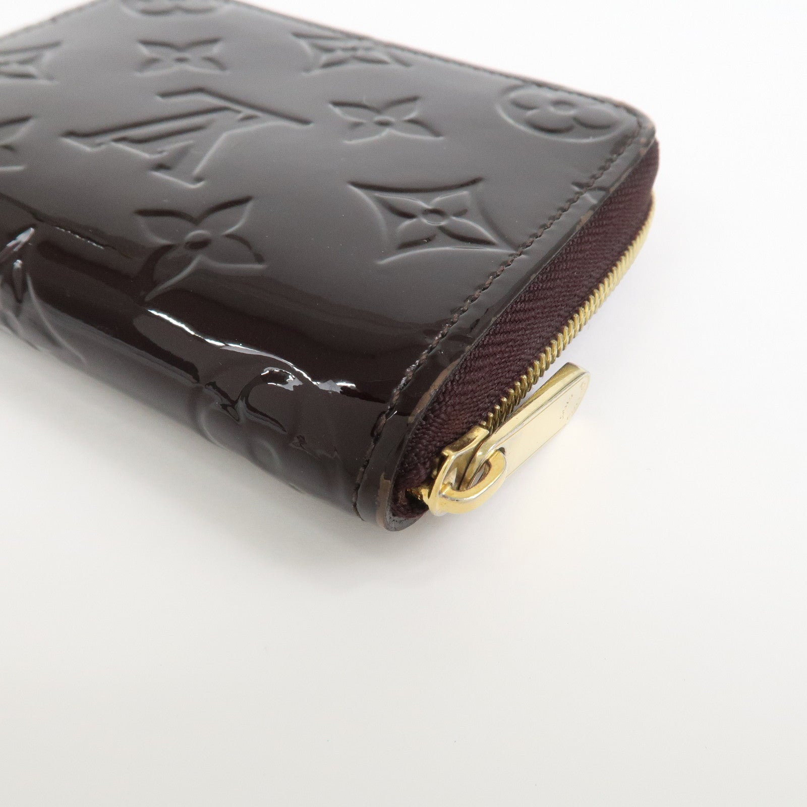 Louis Vuitton Monogram Vernis Zippy Coin Purse Amarante M93607