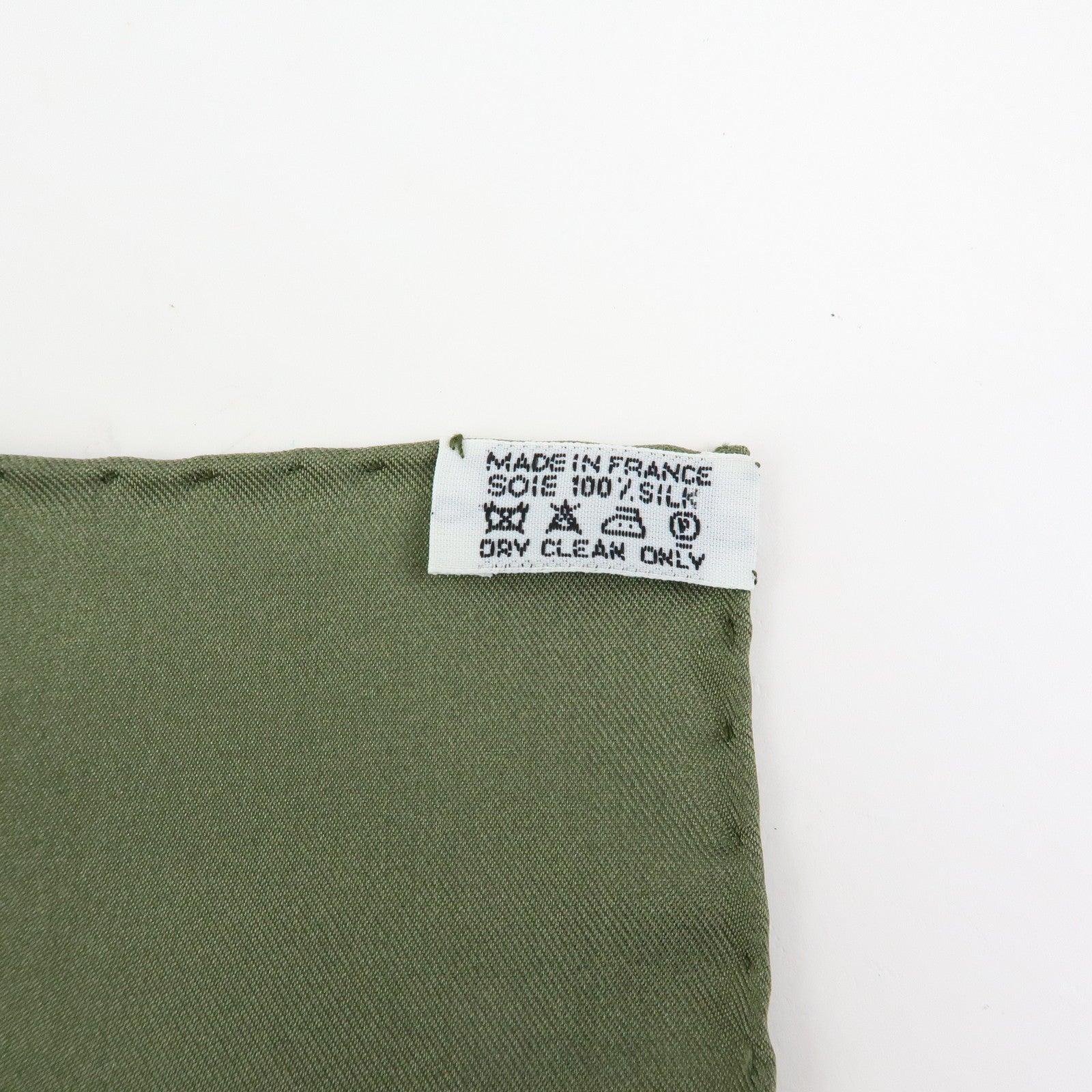 HERMES Carre 90 Silk 100% Scarf Copeaux Gold Yellow Moss Green