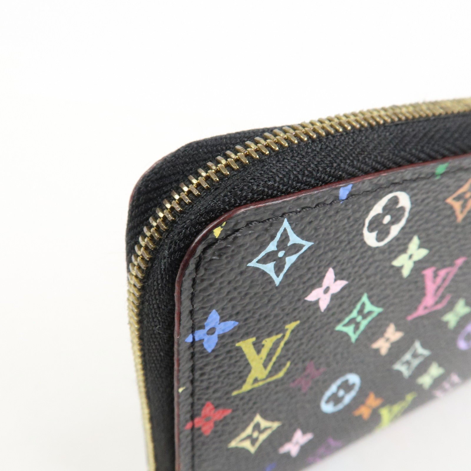 Louis Vuitton Monogram Multicolor Zippy Coin Wallet Noir M93740 Used