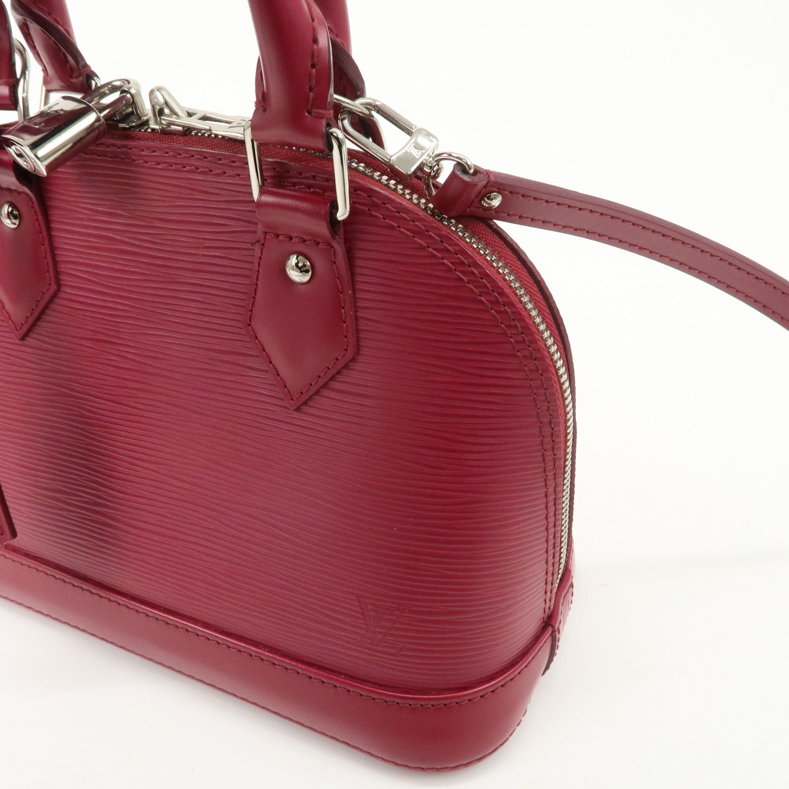 Louis Vuitton Epi Alma BB Hand Bag Shoulder Bag Fuchsia M40851