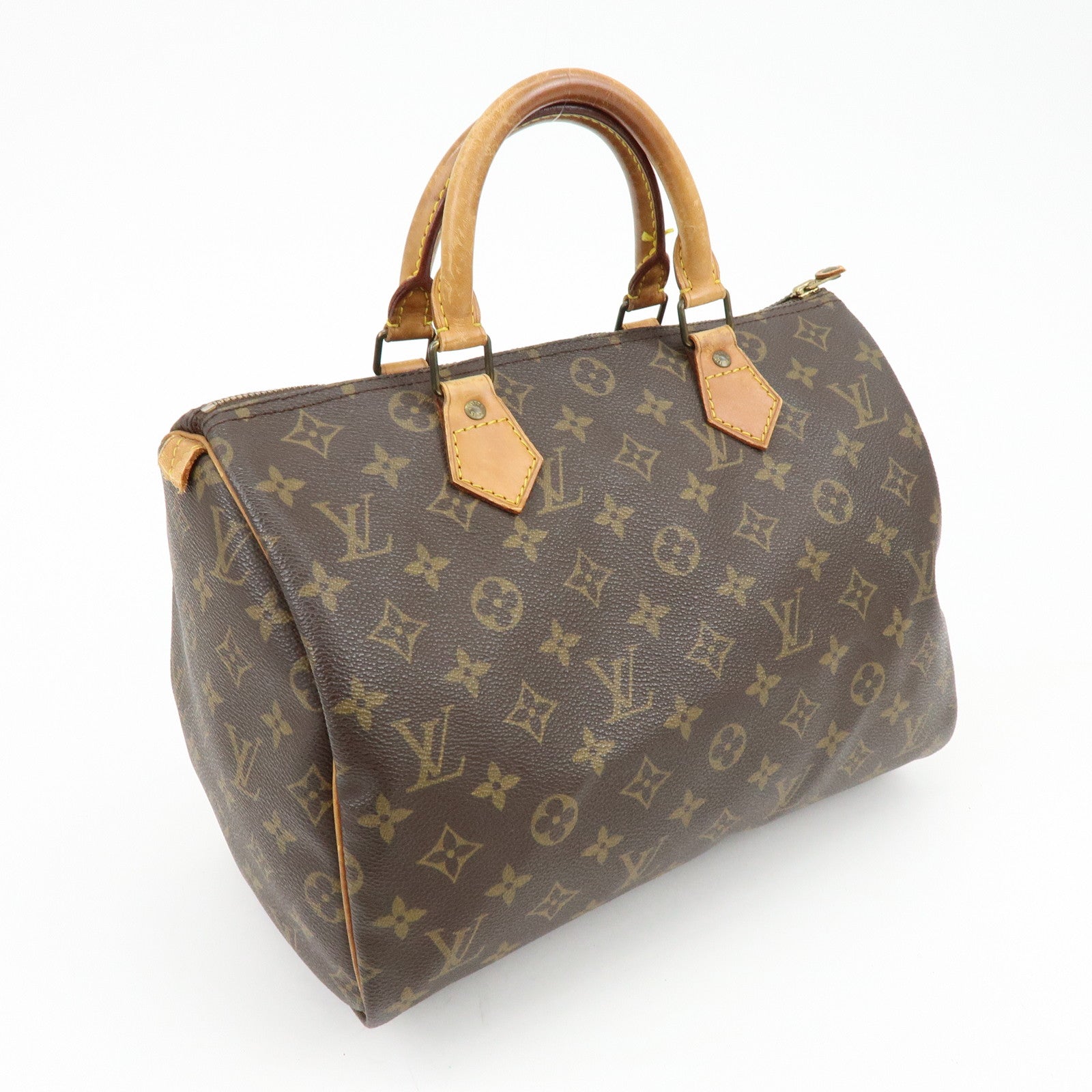 Louis Vuitton Monogram Speedy 30 Boston Bag Hand Bag Brown M41526