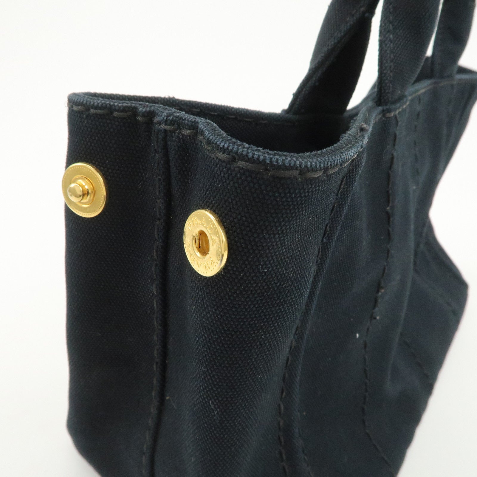 PRADA Logo Canapa Mini Canvas 2Way Bag Hand Bag Shoulder Bag 1BG439