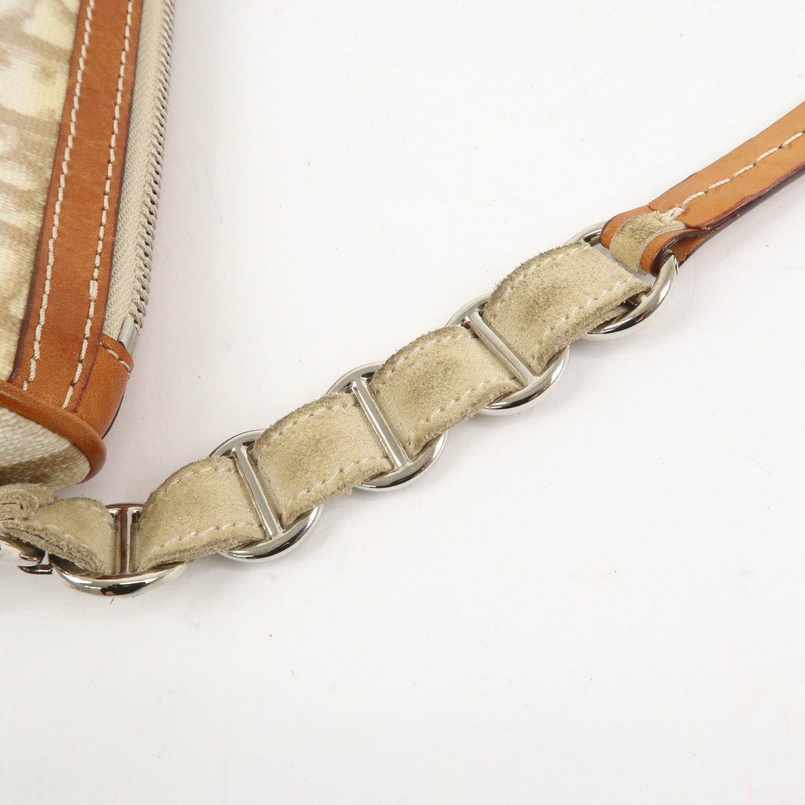 Christian Dior Trotter Romantic PVC Canvas Leather Shoulder Bag