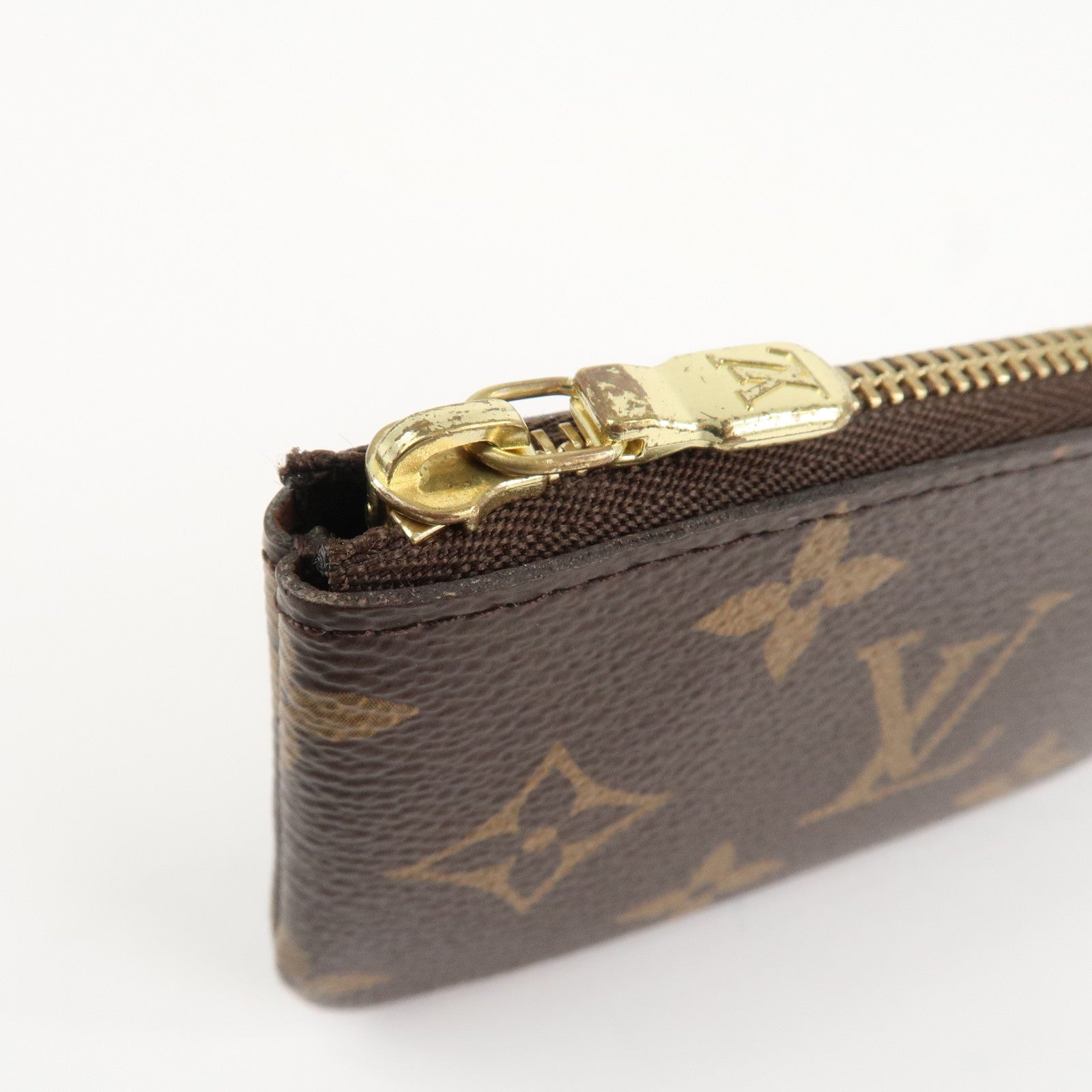 Louis Vuitton Monogram Pochette Cles Coin Case Key Case M62650 Used