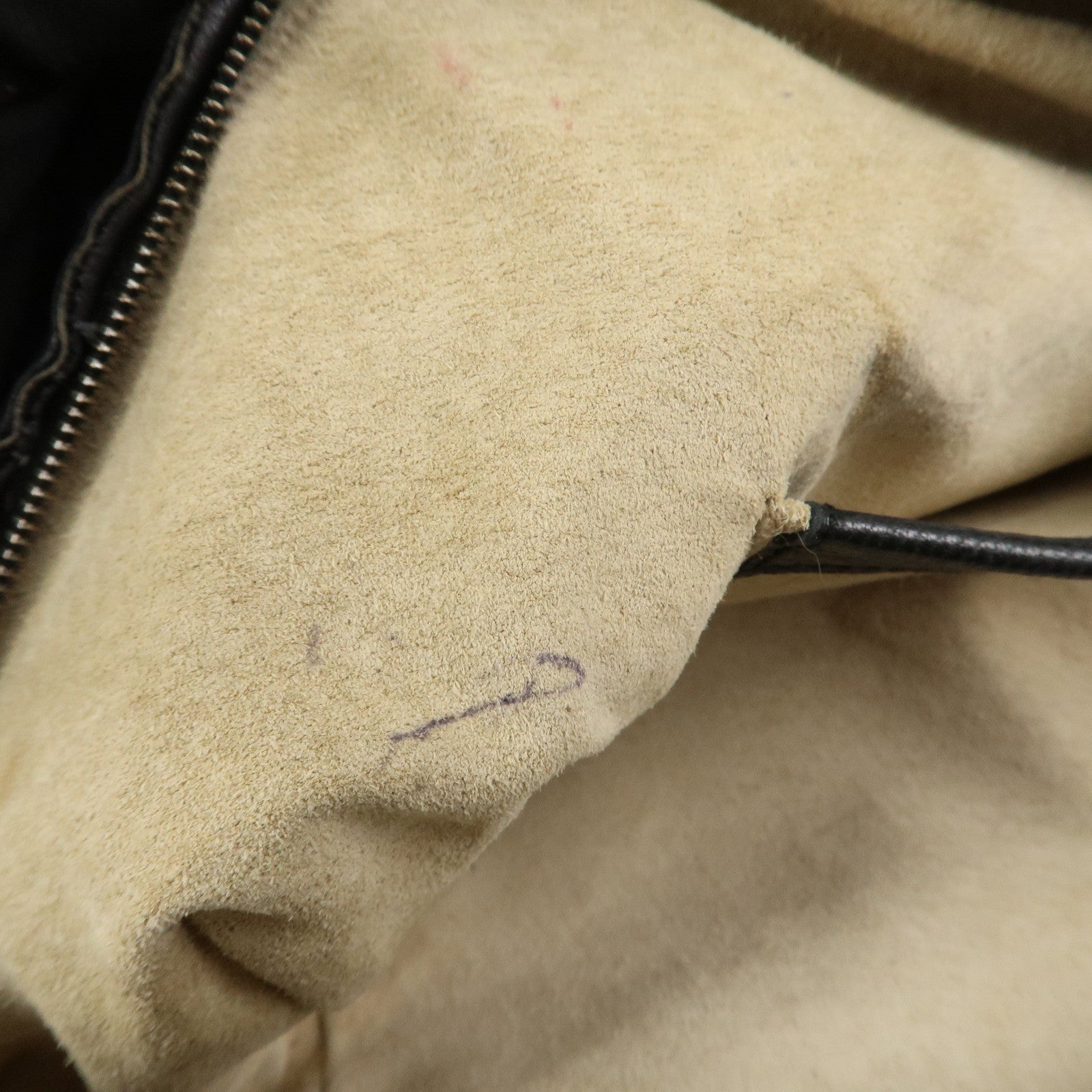 BOTTEGA VENETA Intrecciato Leather Boston Bag Hand Bag Black 145121