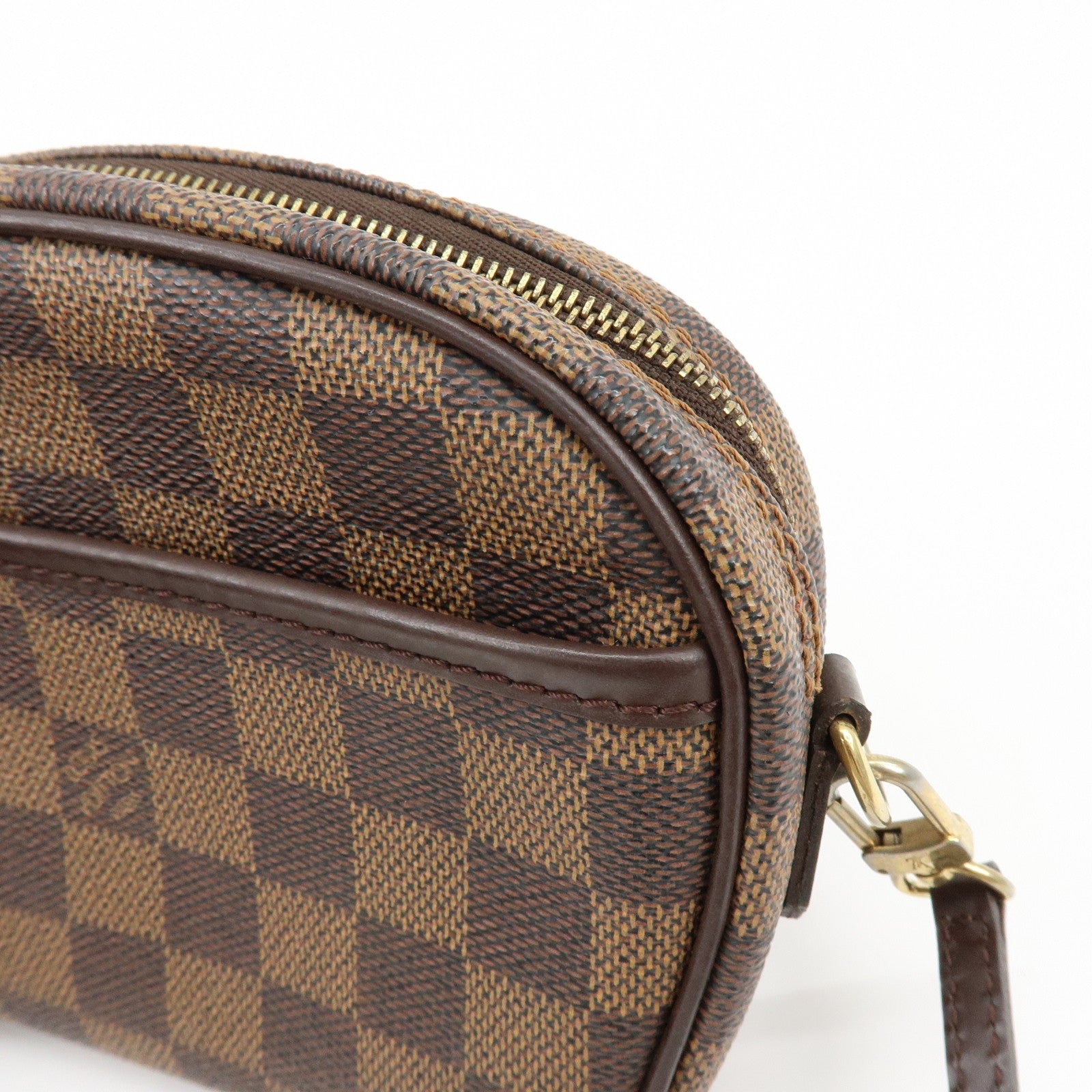 Louis Vuitton Damier Pochette Ipanema Shoulder Bag Ebene N51296