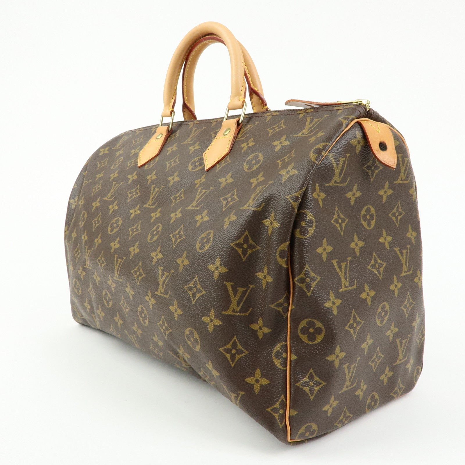 Louis Vuitton Monogram Speedy 40 Hand Bag Boston Bag Brown M41522