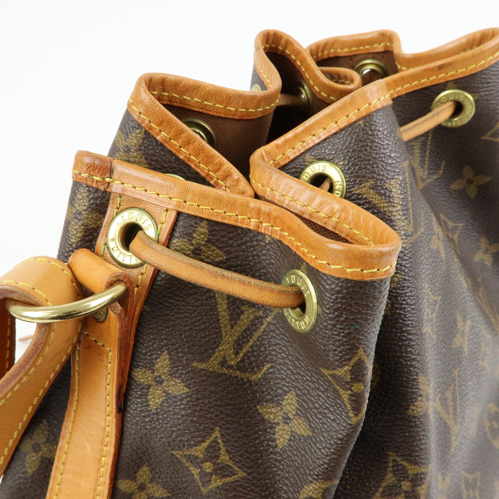 Louis Vuitton Monogram Petit Noe Shoulder Bag Brown M42226
