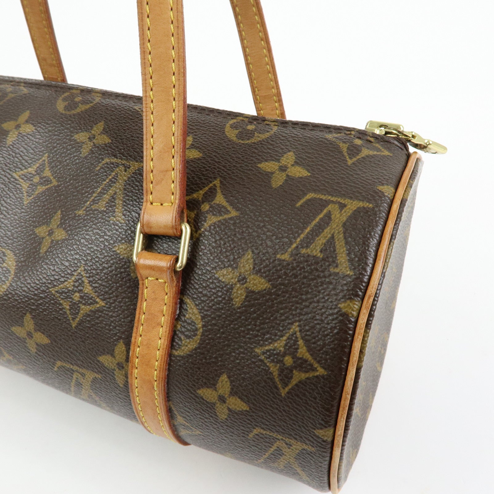 Louis Vuitton Monogram Papillon 30 Hand Bag Brown M51385