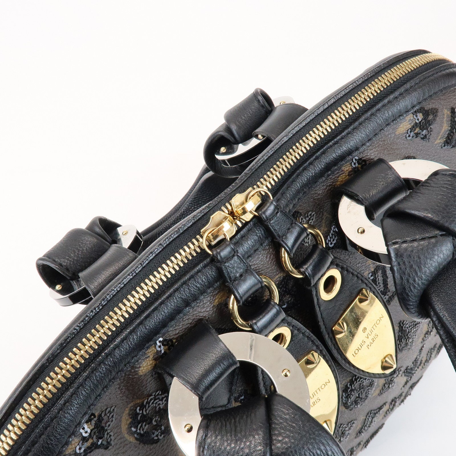 Louis Vuitton Monogram Eclipse Alma Hand Bag Noir M40246