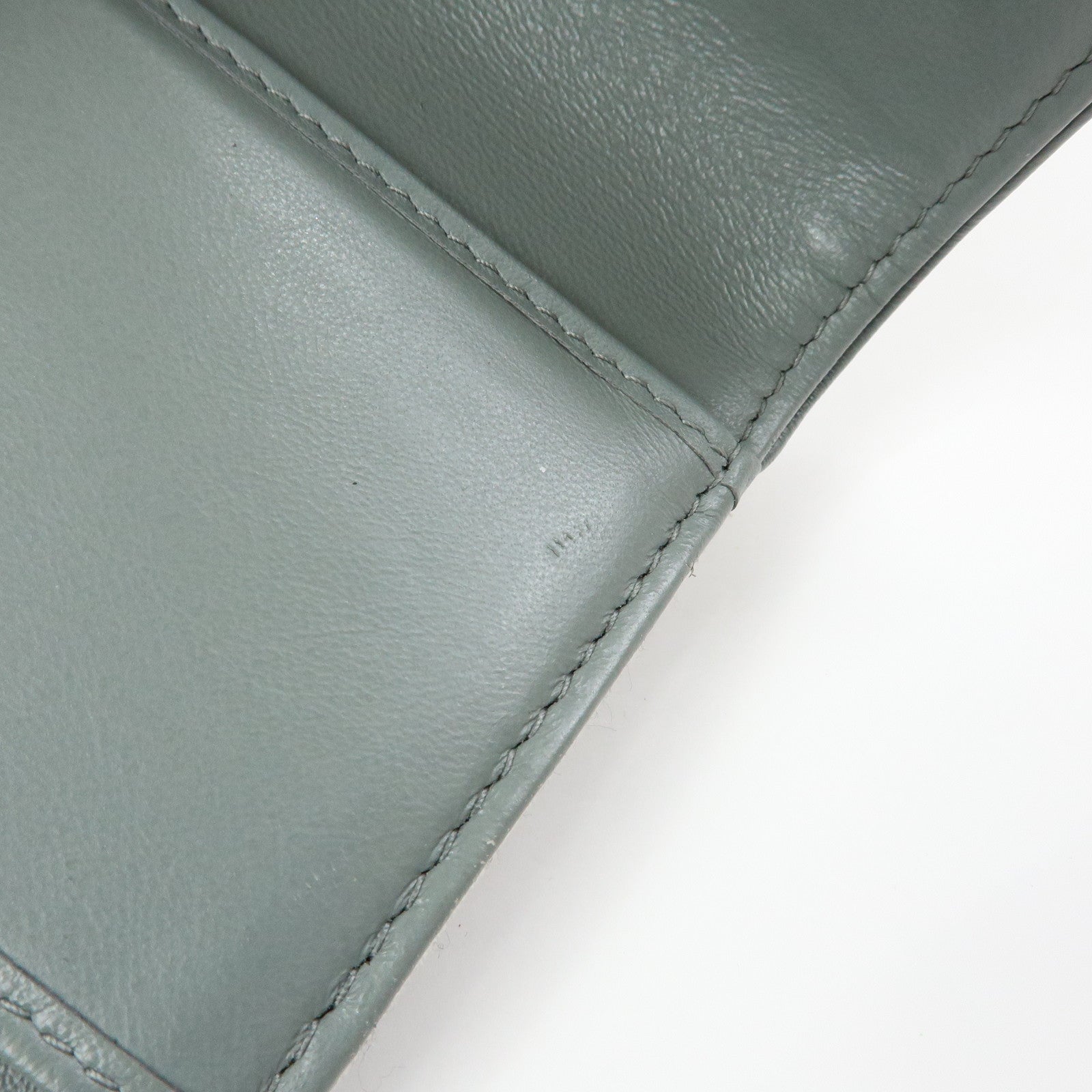 Christian Dior Trotter Jacquard Canvas Bi-fold Compact Wallet Gray