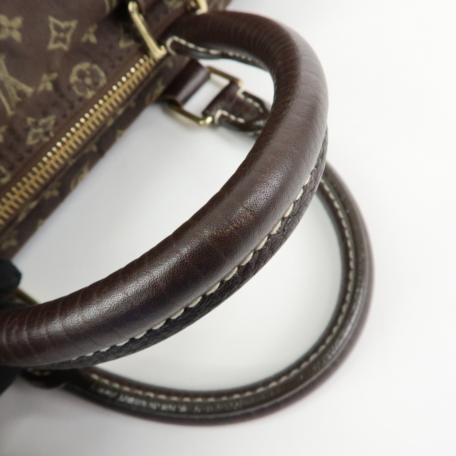 Louis Vuitton Monogram Mini Lin Speedy 30 Boston Bag Ebene M95224