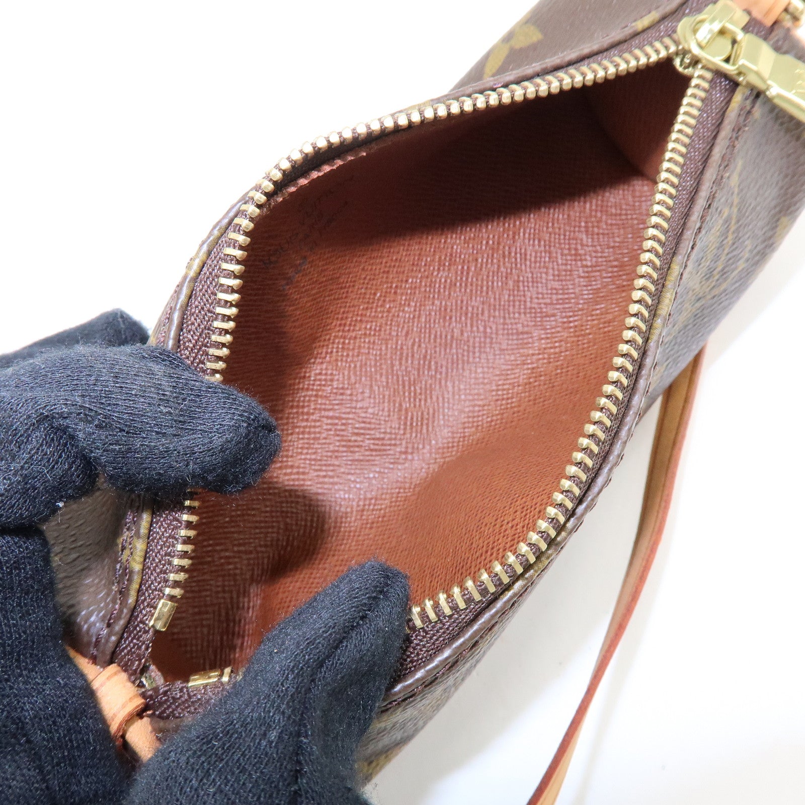 Louis Vuitton Monogram Canvas Mini Pouch for Papillon Bag Brown