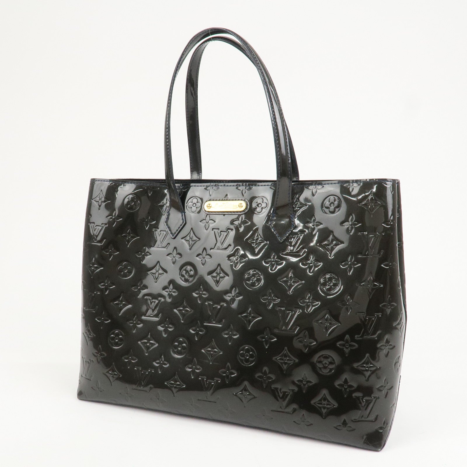 Louis Vuitton Monogram Vernis Leather Wilshire MM Hand Bag M91439