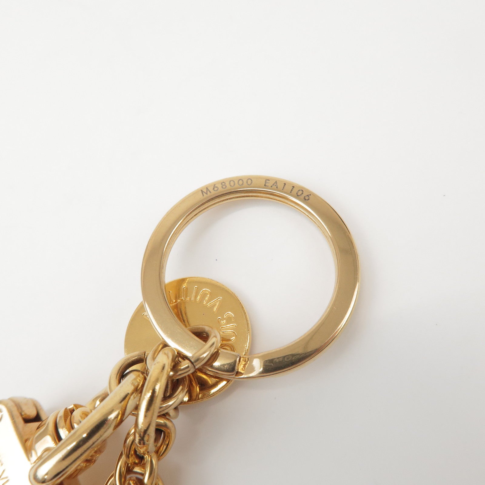 Louis Vuitton Porte Cles LV Circle Metal Bag Charm Gold M68000