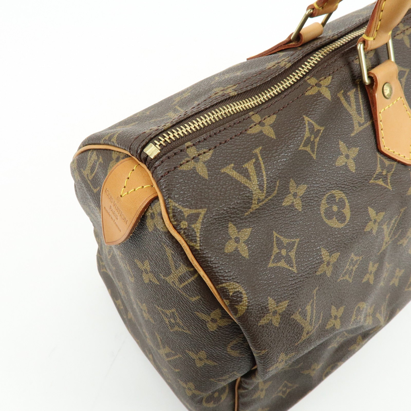Louis Vuitton Monogram Speedy 40 Hand Bag Boston Bag Brown M41522