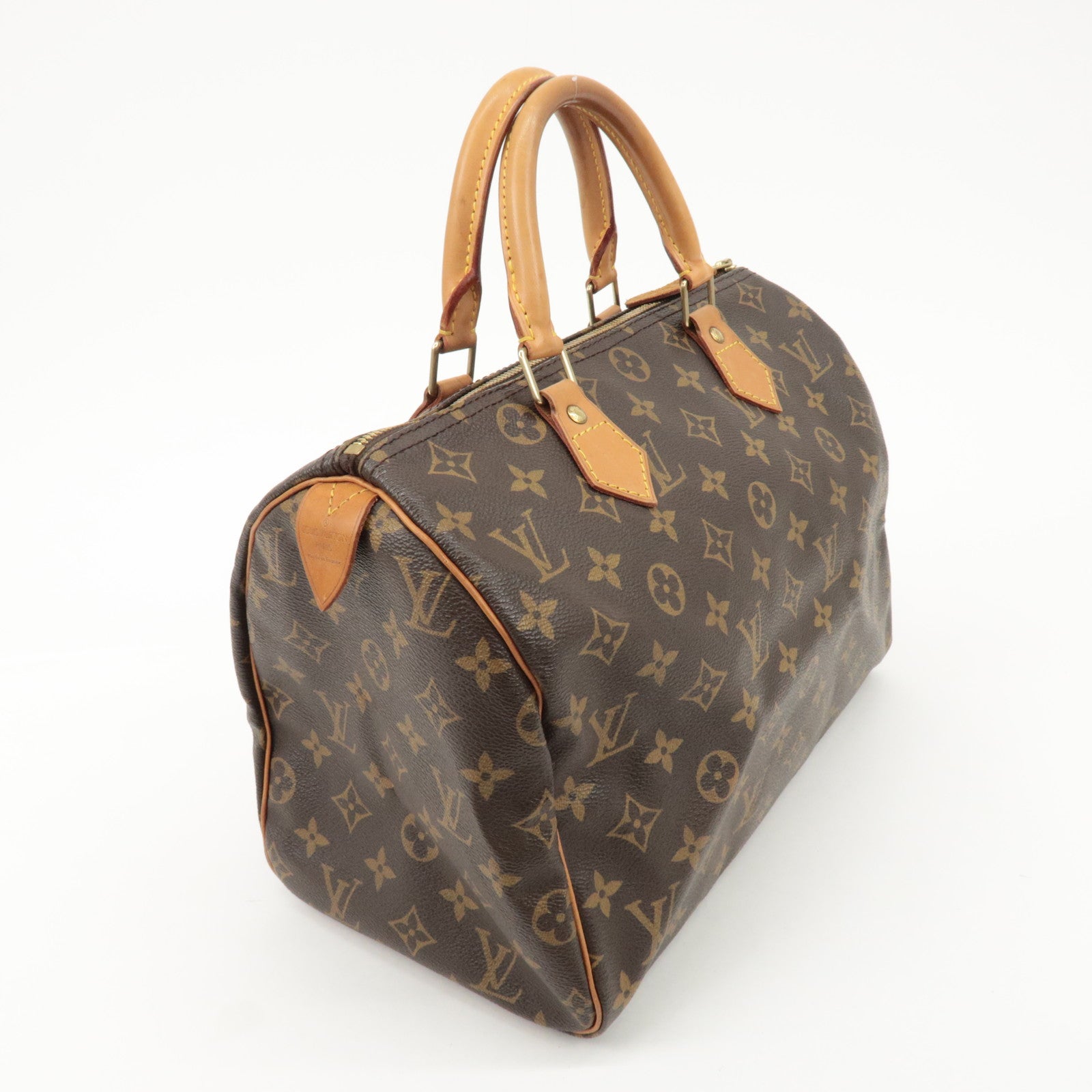 Louis Vuitton Monogram Speedy 30 Hand Bag Boston Bag M41526 Used