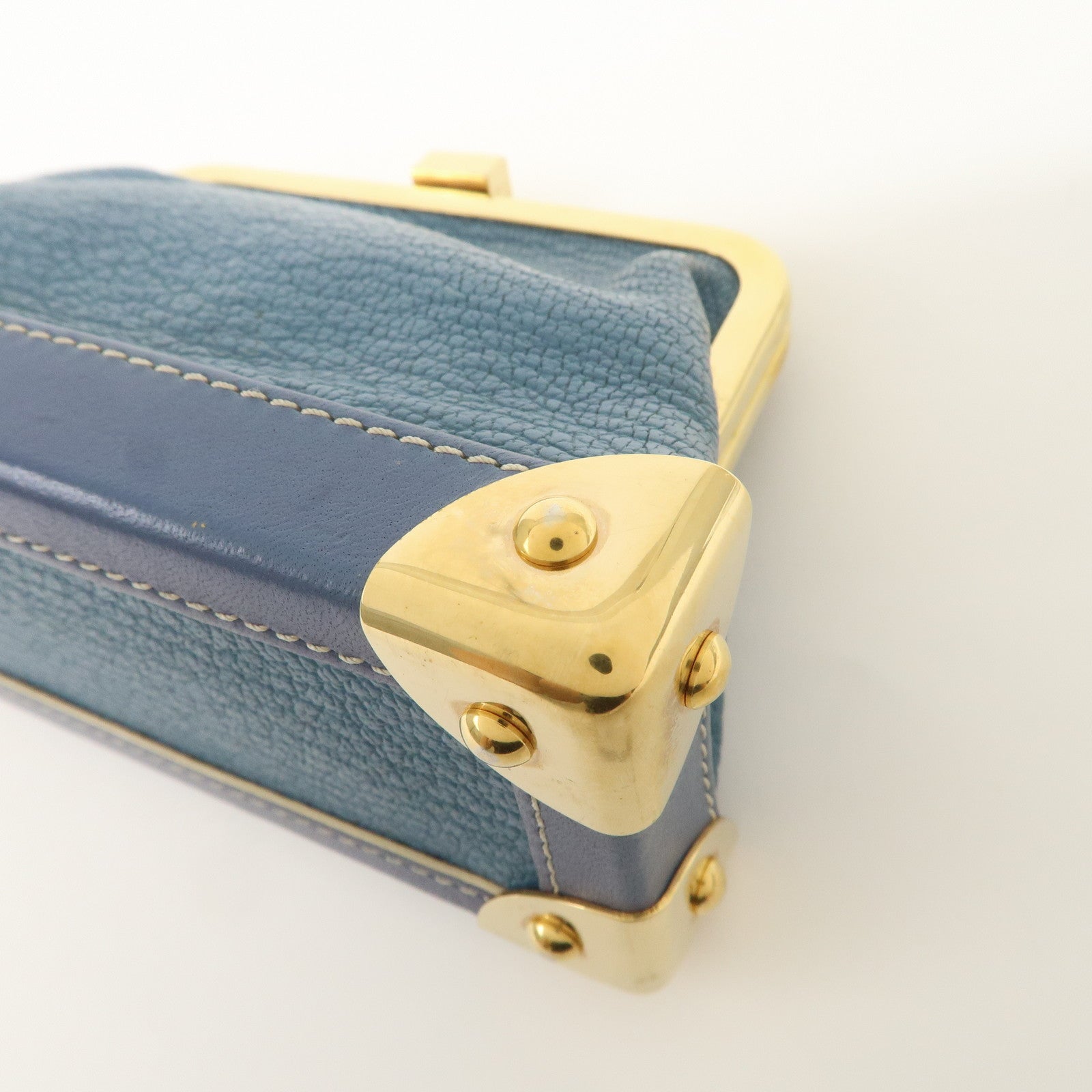 Louis Vuitton Suhari Porte Monnaie Viennois Coin Case Blue M91833
