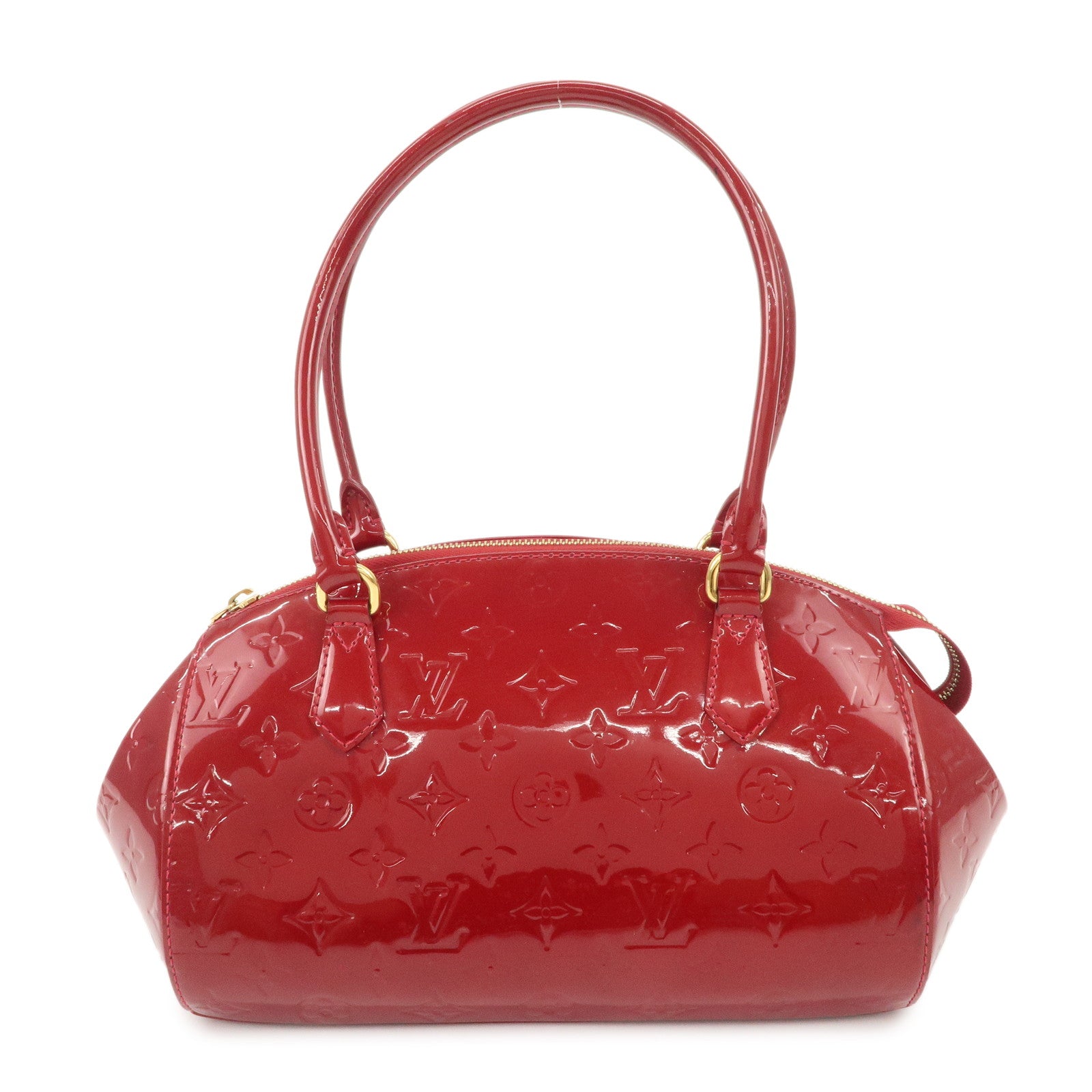 Louis Vuitton Monogram Vernis Sherwood PM Shoulder Bag Red M91494