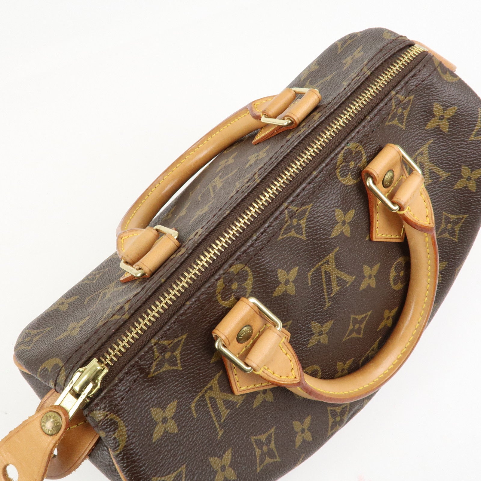 Louis Vuitton Monogram Speedy 25 Boston Bag Hand Bag Brown M41528