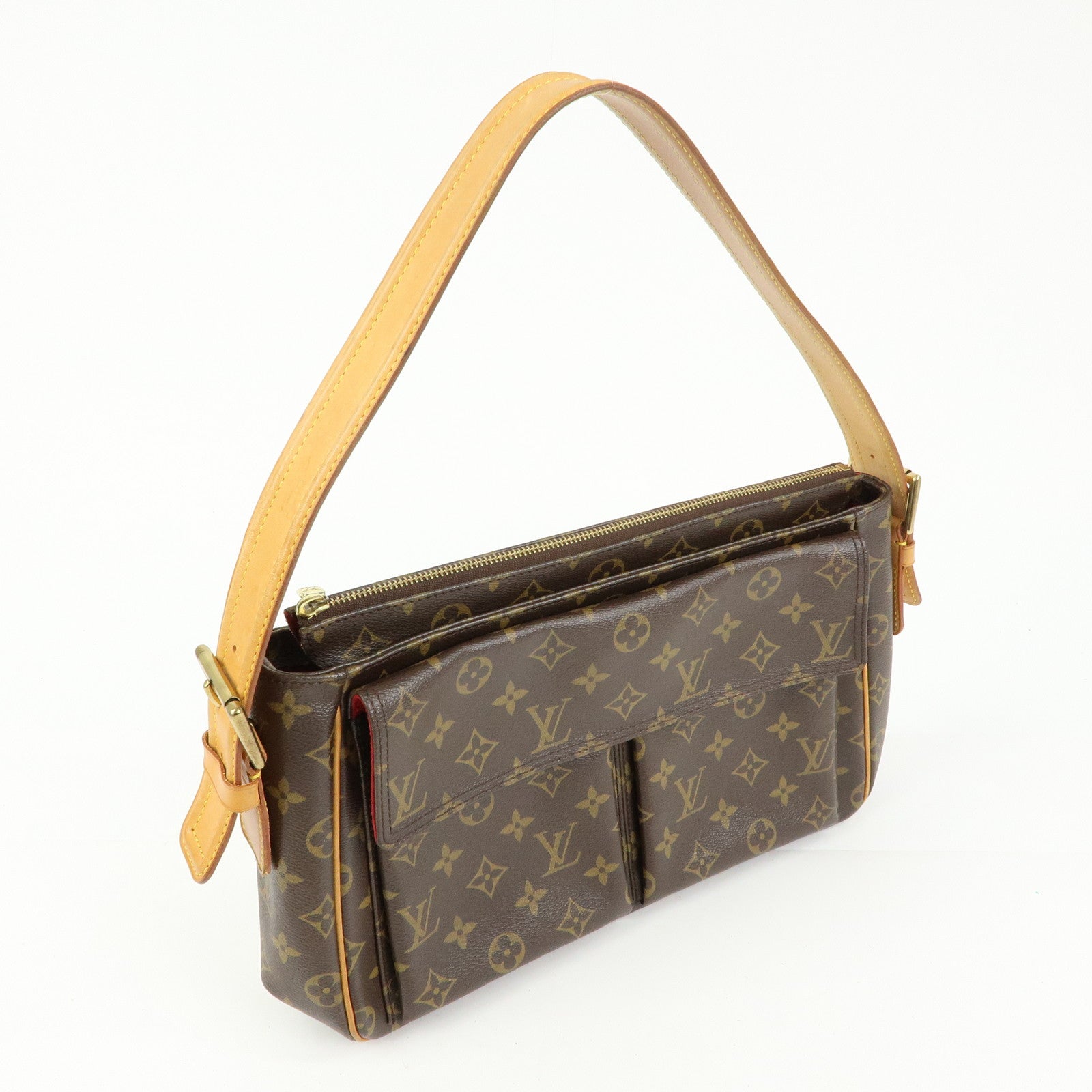 Louis Vuitton Monogram Viva Cite GM Shoulder Bag Brown M51163