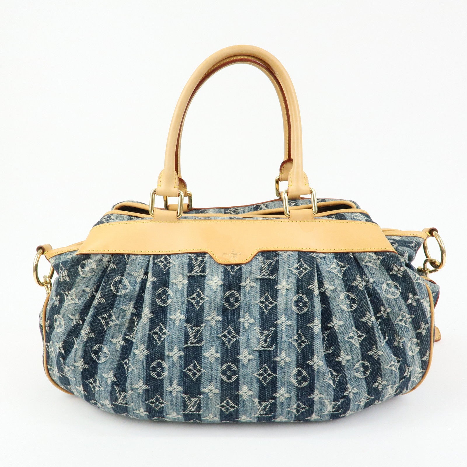 Louis Vuitton Monogram Denim Cabas Raye GM 2Way Hand Bag M95336