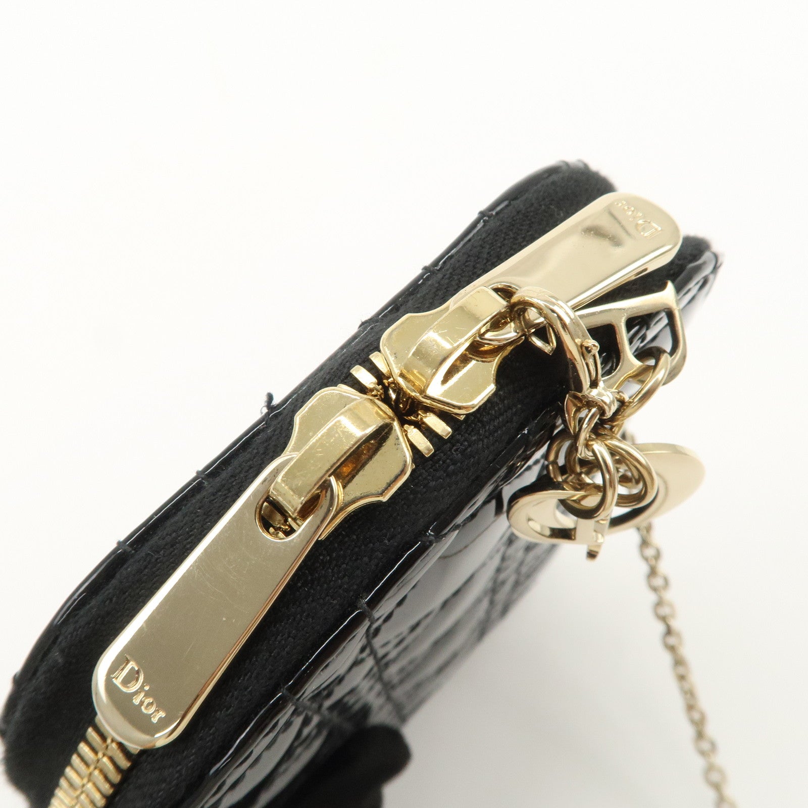 Christian Dior Lady Dior Cannage Call'in Dior Phone Case Black