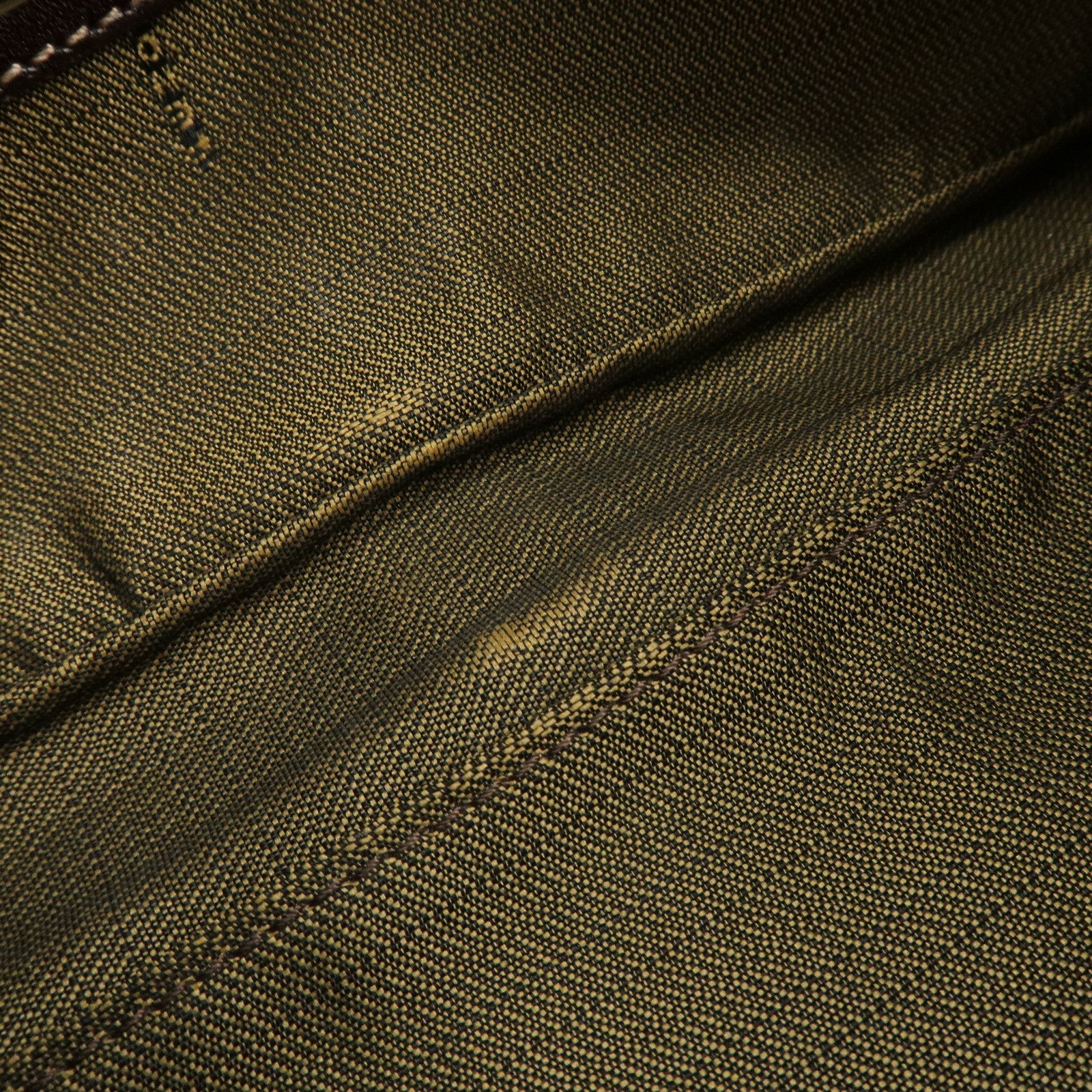 FENDI Zucca Canvas Leather Shoulder Bag Hand Bag Brown 26640