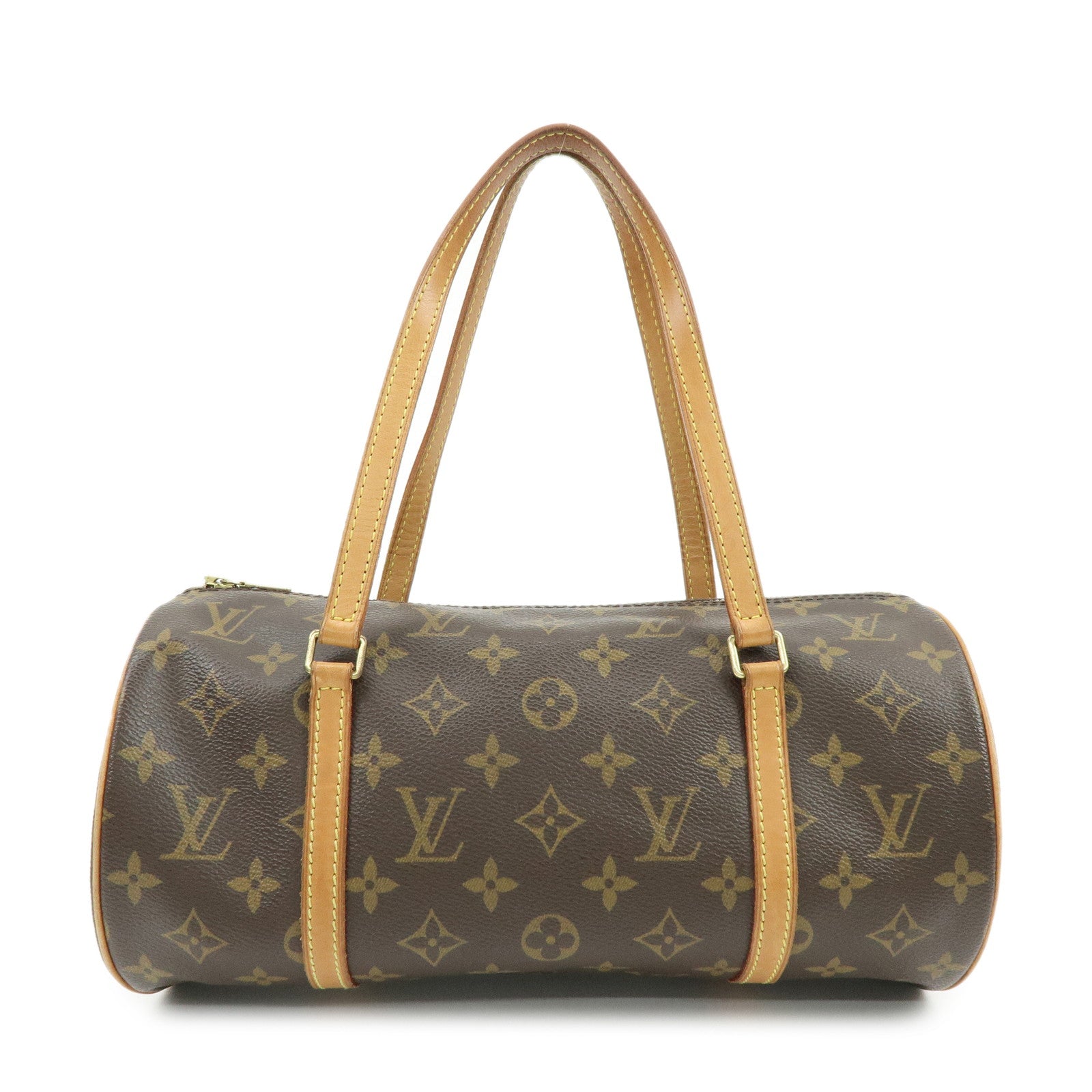 Louis Vuitton Monogram Papillon 30 Hand Bag Brown M51385