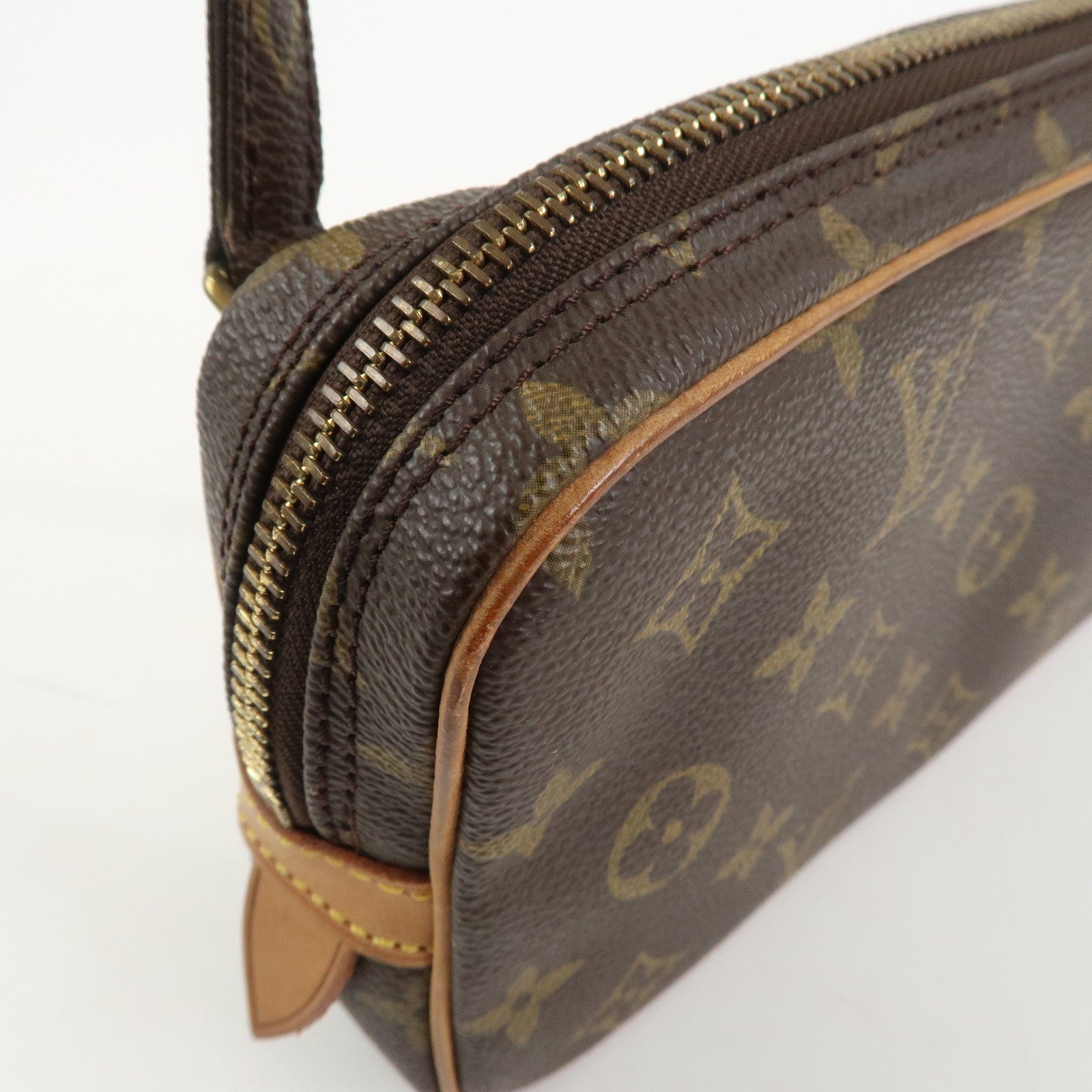 Louis Vuitton Monogram Pochette Marly Bandouliere Bag Brown M51828