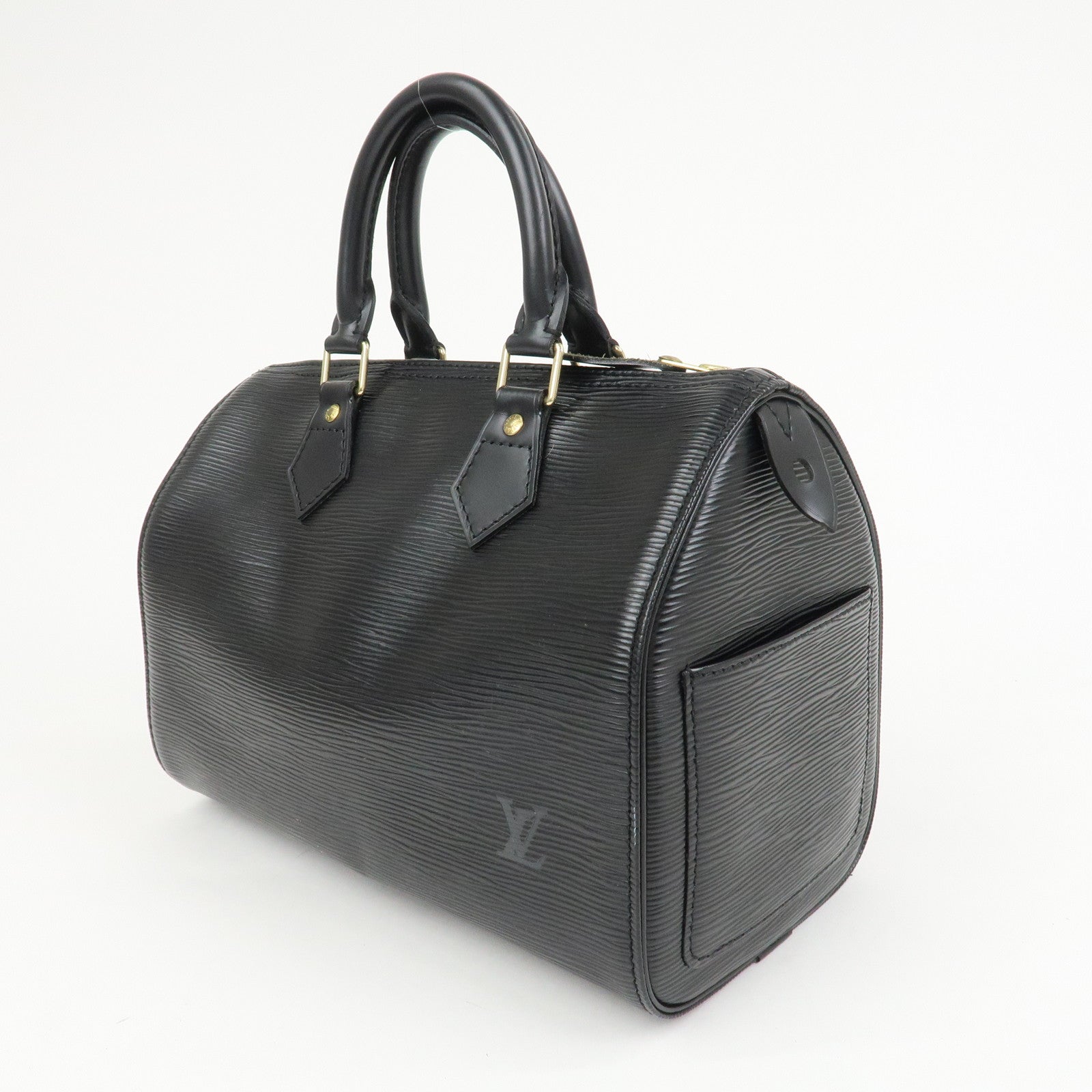 Louis Vuitton Epi Leather Speedy 25 Hand Bag Boston Bag Noir M59032