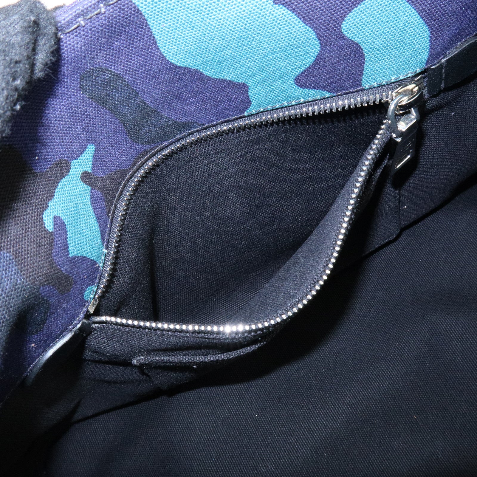 PRADA Triangle Logo Canapa Canvas 2Way Hand Bag Camouflage B2642B