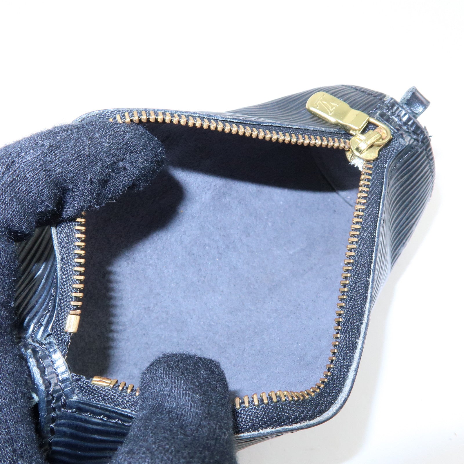 Louis Vuitton Epi Set of 3 Leather Soufflot Pouch Borneo Green Noir