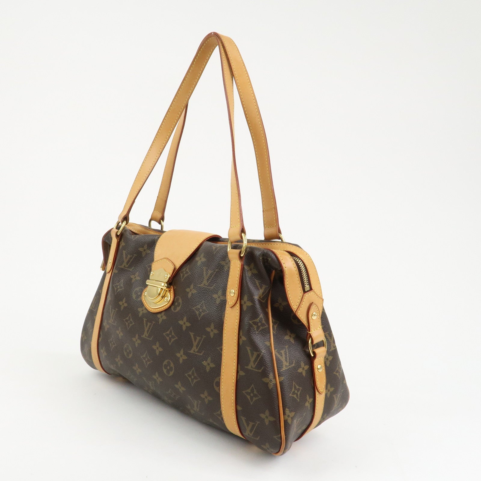 Louis Vuitton Monogram Stresa PM Shoulder Bag Brown M51186