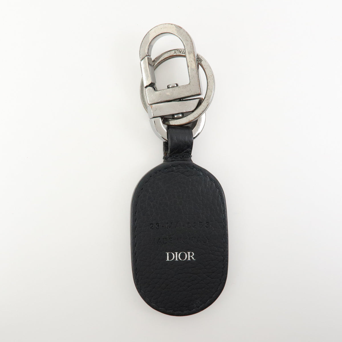 Christian Dior Trotter Lot of 2 Jacquard Canvas Leather Wallet Charm