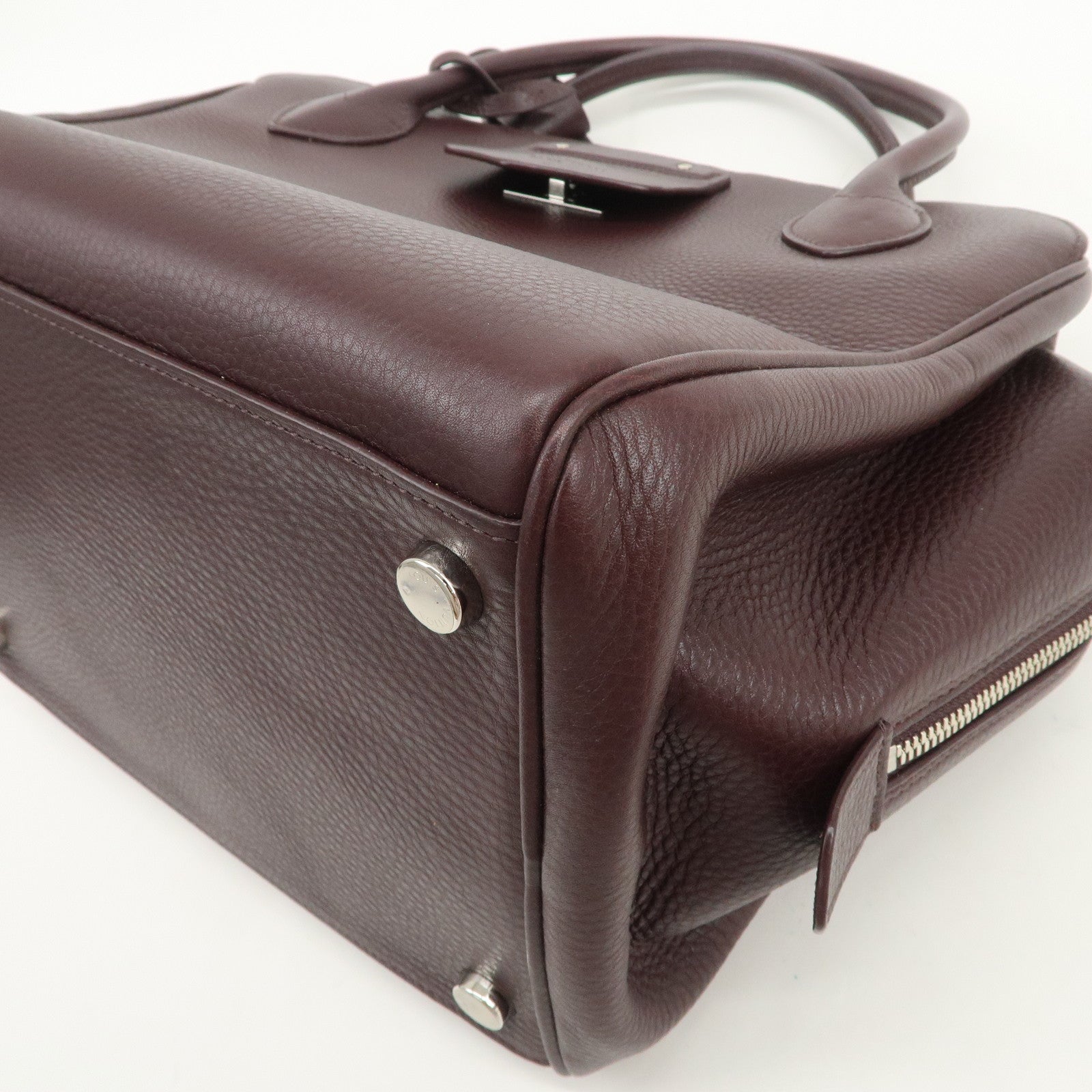 Louis Vuitton Taurillon Mirabilis SPO Hand Bag Cassis M93859